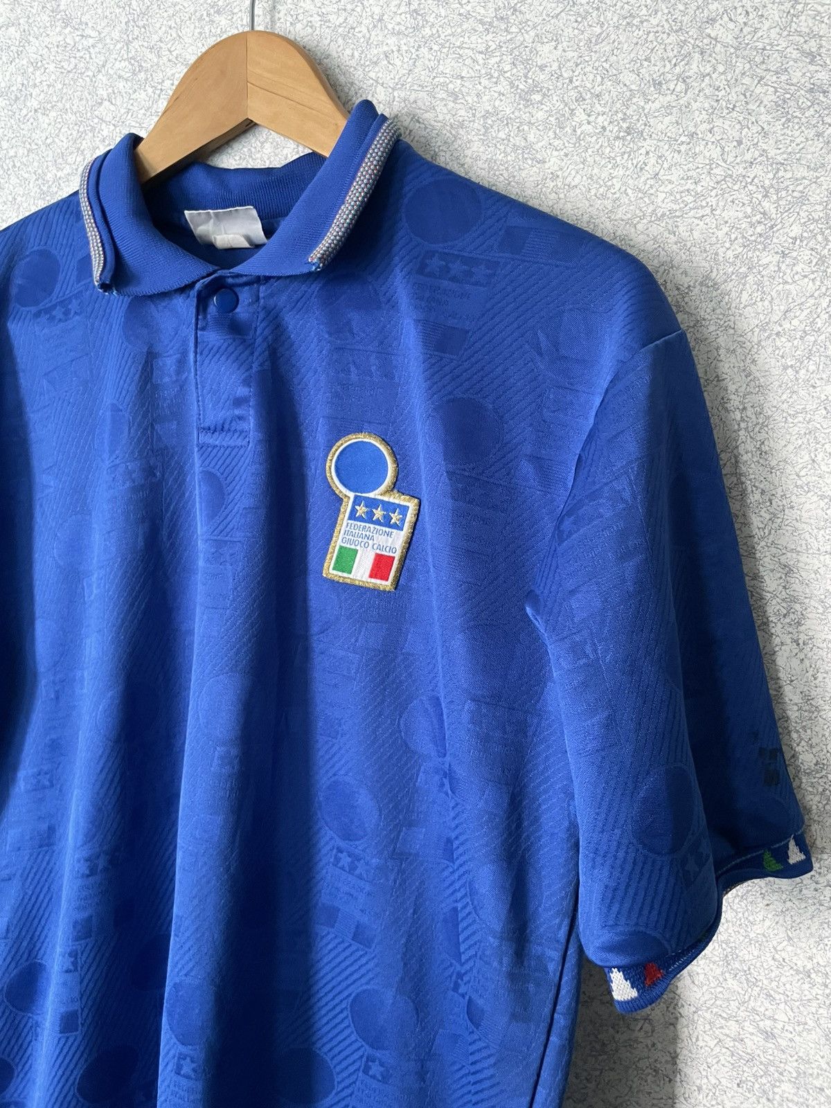 Diadora × Vintage Italy 1993 - 1994 Home football Diadora Match Worn shirt Size US L / EU 52-54 / 3 - 6 Thumbnail