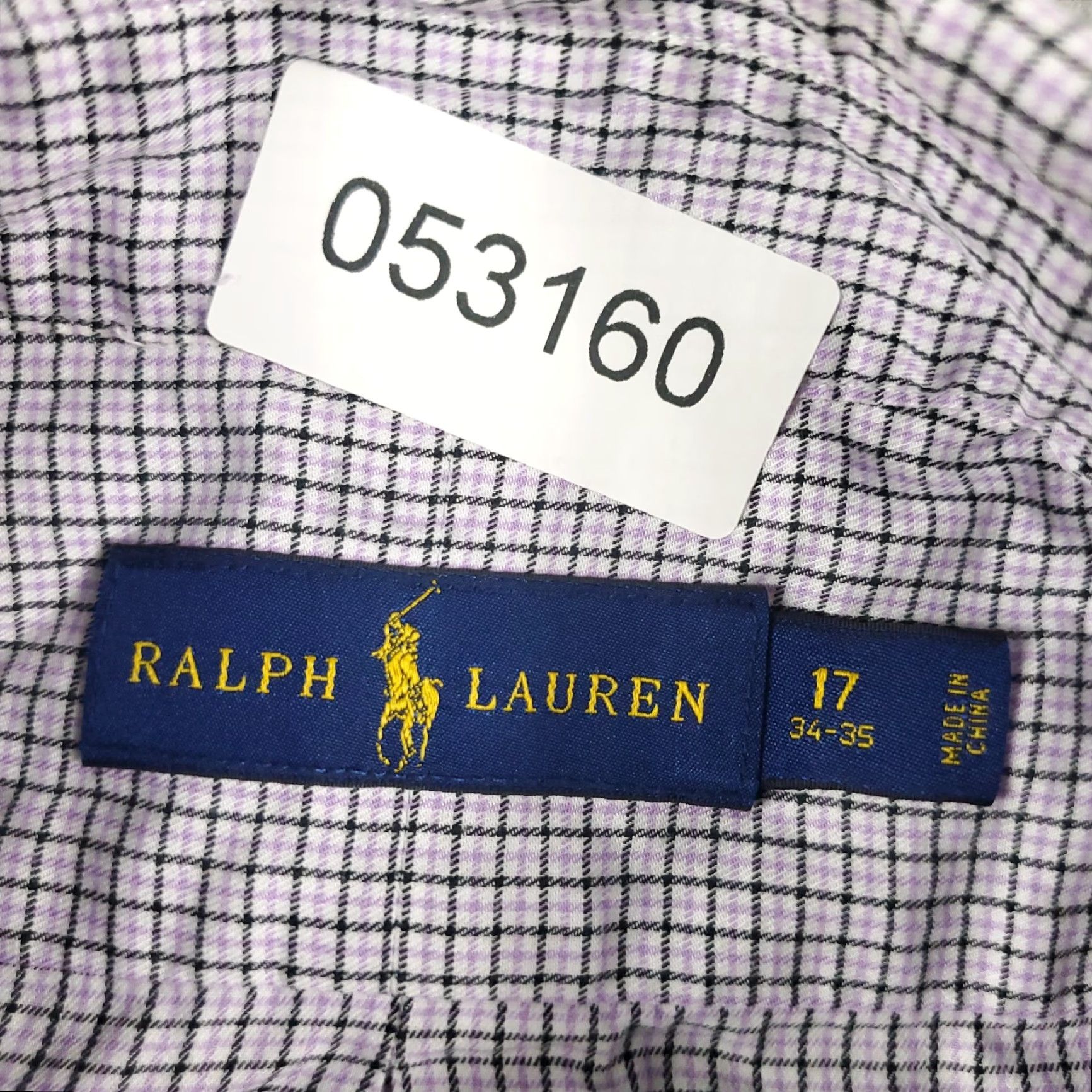 Ralph Lauren Ralph Lauren Shirt Mens 17 Purple Plaid Dress Button-Down Long Sleeve Casual Workwear 1990s Mens Size 46R - 7 Thumbnail