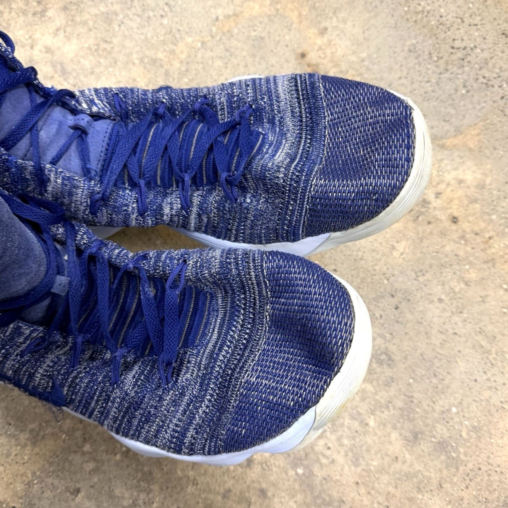 Nike Nike Hyperdunk 2017 Flyknit Men Size 15 917726-400 College Navy See Rip Sneaker Basketball Performance Lightweight Cushioned High Top Nike Shoes Mens Size US 15 / EU 48 - 7 Thumbnail