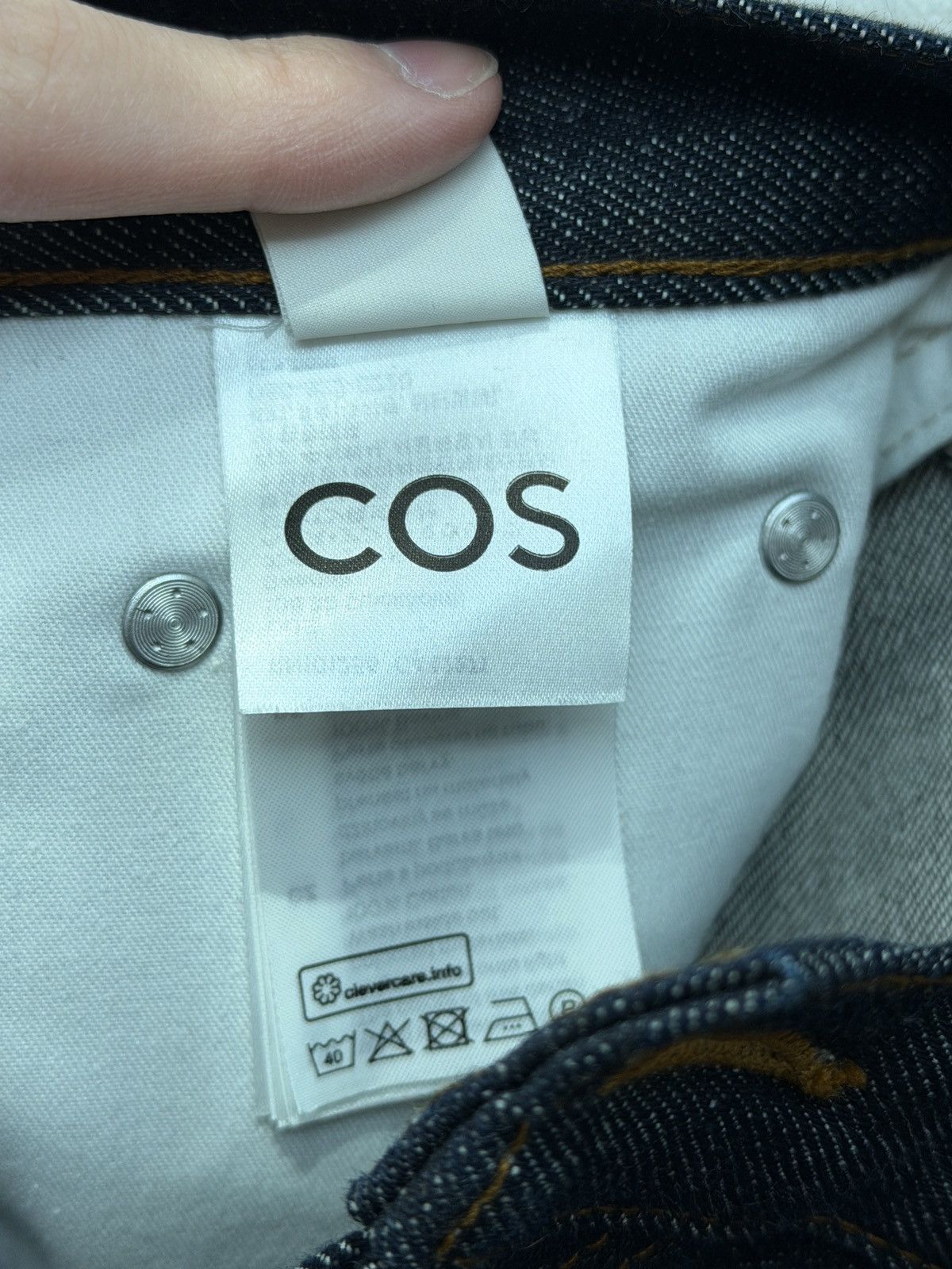 Cos Dark Blue COS Selvedge Denim Jeans Size US 29 - 6 Thumbnail