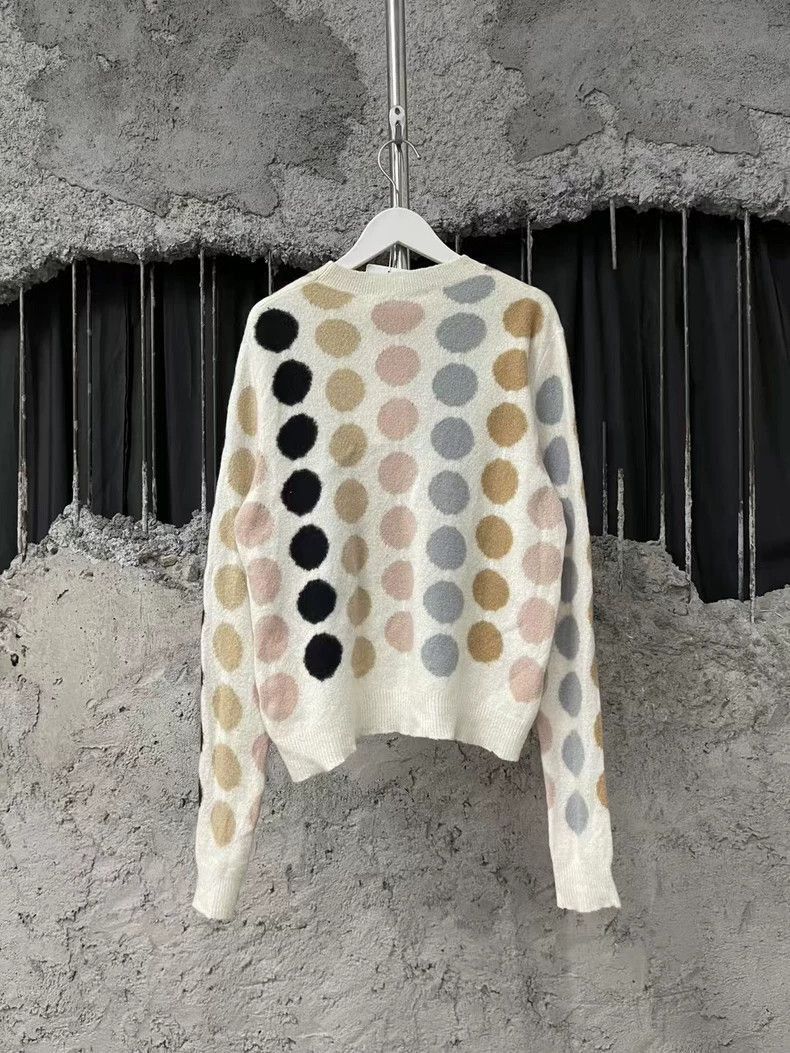 Dior Colorful Polka Dot Cashmere Sweater-2505