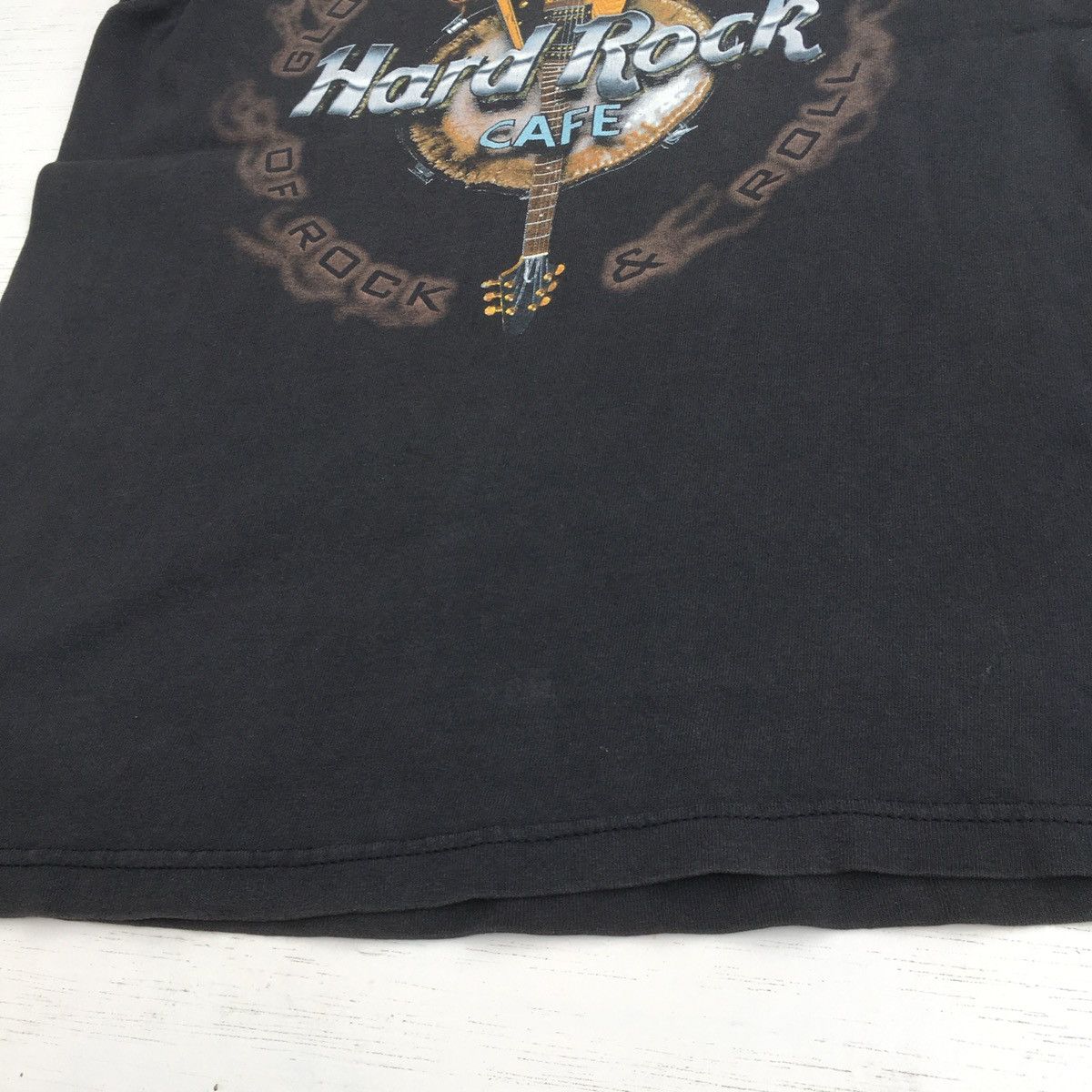 Hard Rock Cafe Rare Sun Faded Vintage 90s Hard Rock Cafe Honolulu Size US S / EU 44-46 / 1 - 18 Thumbnail