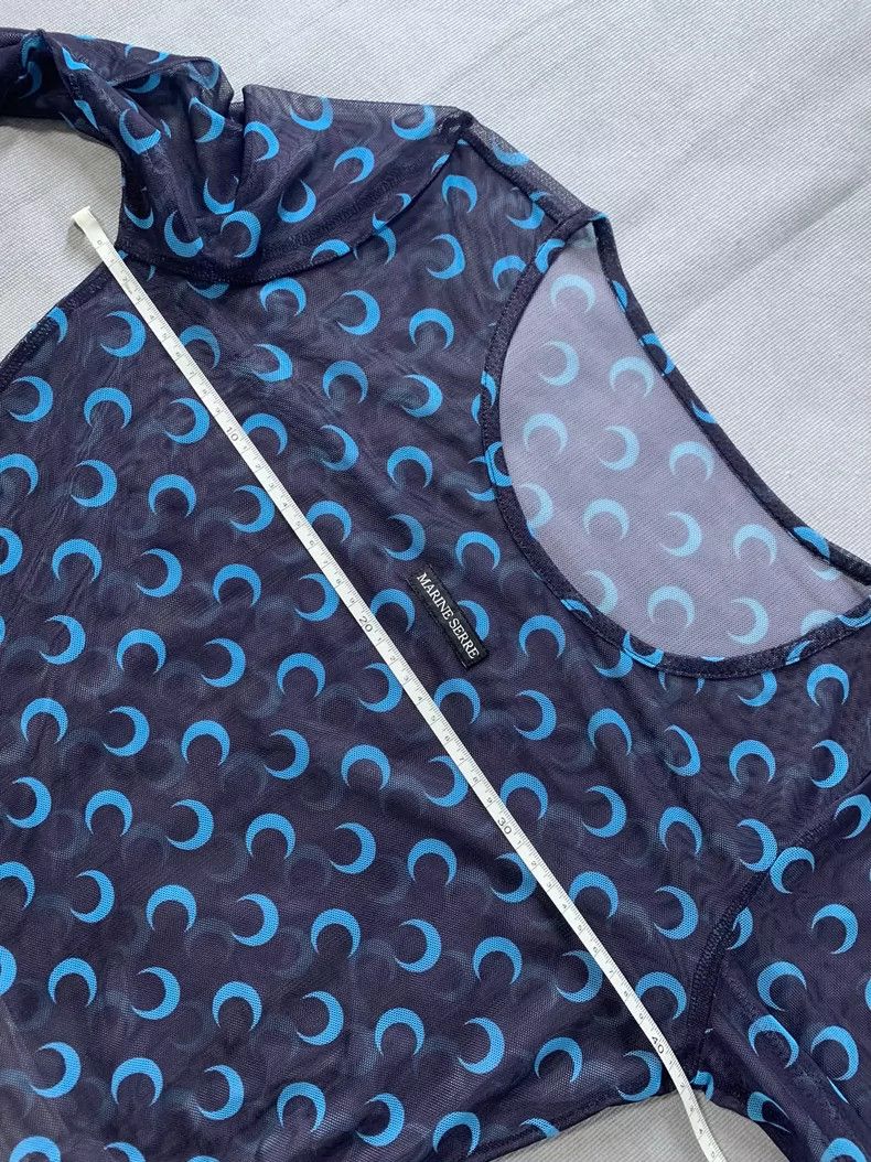 Marine Serre Marine serre Moon See-Through Print Undershirt long sleeves Size M / US 6-8 / IT 42-44 - 6 Thumbnail