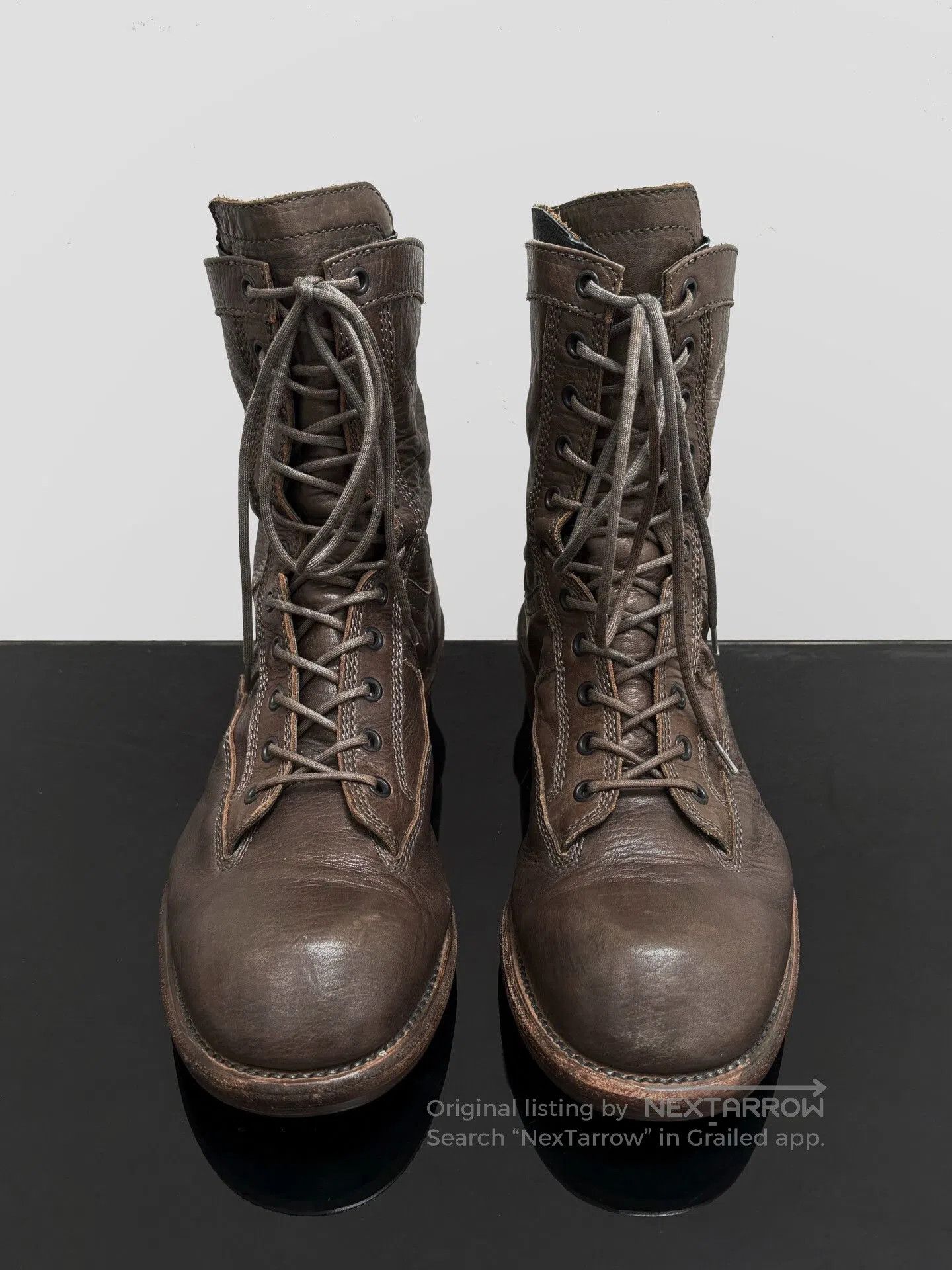 Julius JULIUS_7 00S Back Zip Combat Boots. Size US 5 / EU 37 - 3 Thumbnail
