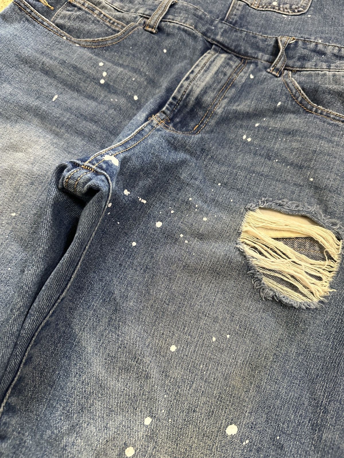 Forever 21 × Vintage FOREVER 21 Distressed Denim Overall Size US 31 - 20 Thumbnail