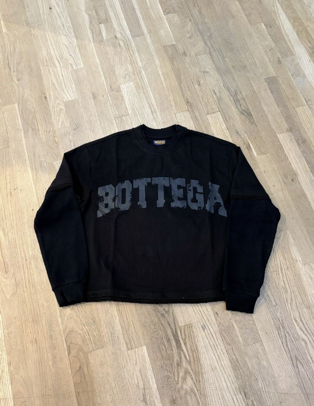 Bottega Desires War Long Sleeve Tee Black