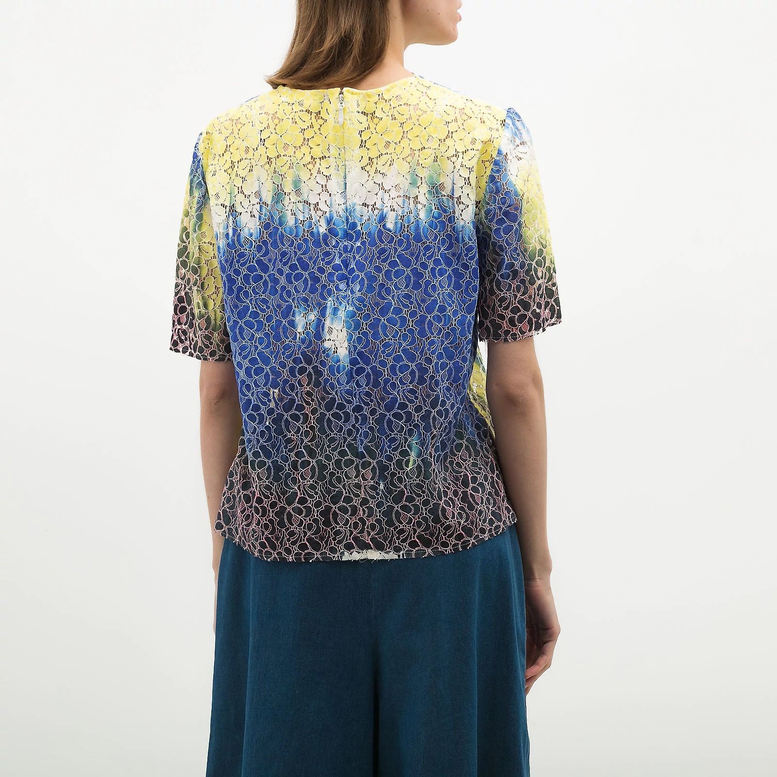 MSGM MSGM Tie Dye Floral Lace Top Size M / US 6-8 / IT 42-44 - 3 Thumbnail