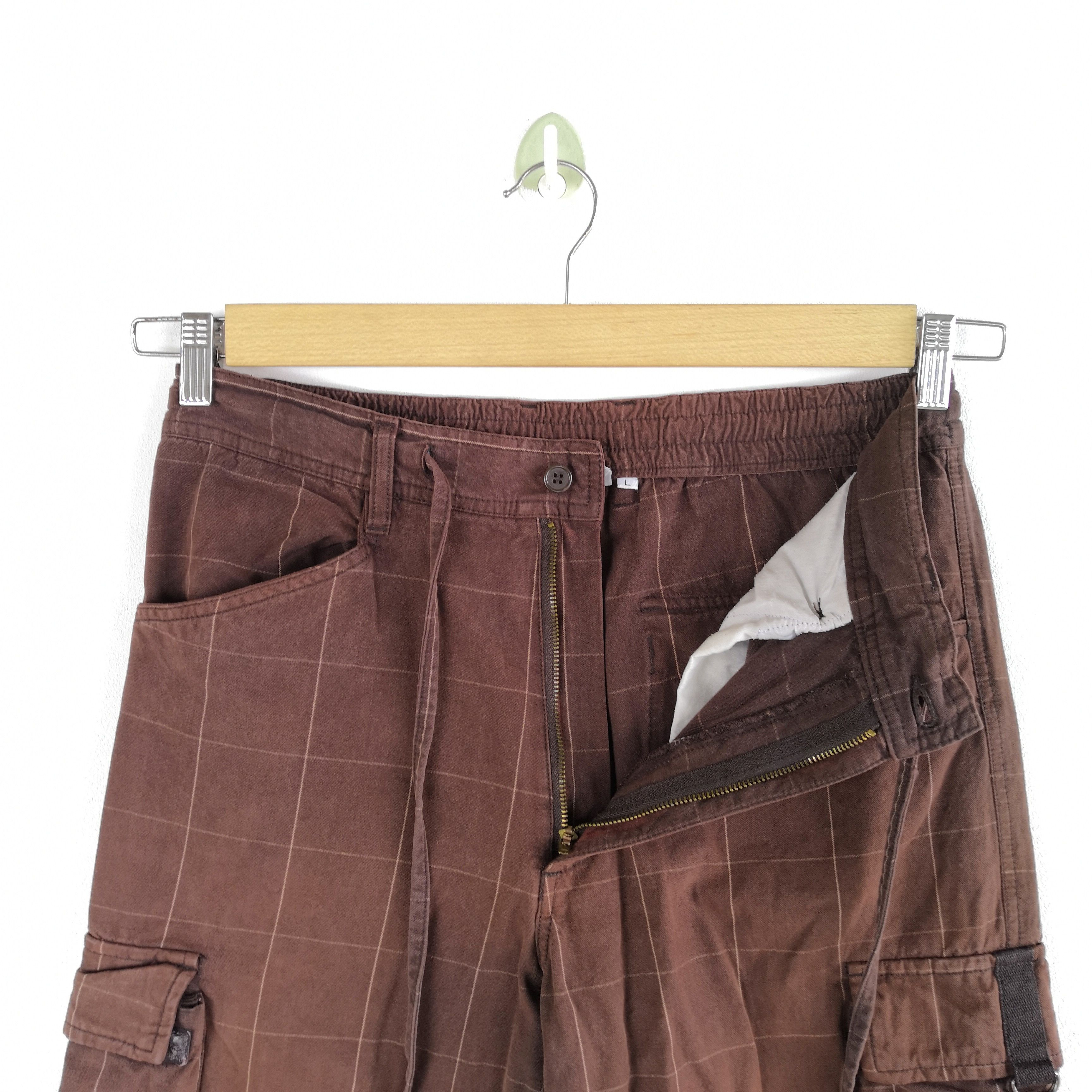 Japanese Brand Japanese Cargo Pants Checkered Multi Pocket Trousers Size US 30 / EU 46 - 5 Thumbnail