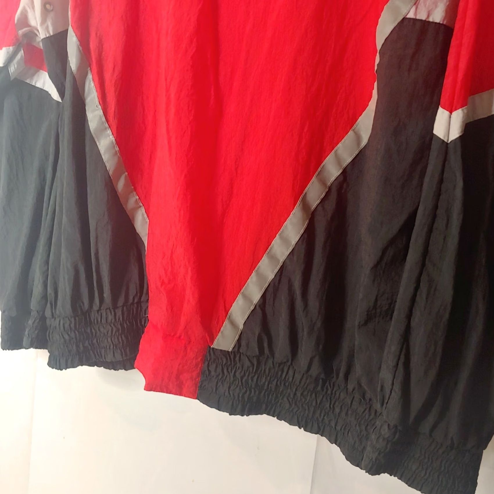Adidas Adidas Windbreaker Jacket Reflective Black & Red Tracksuit 1990s Men XL Nike-style? Size 46R - 4 Thumbnail