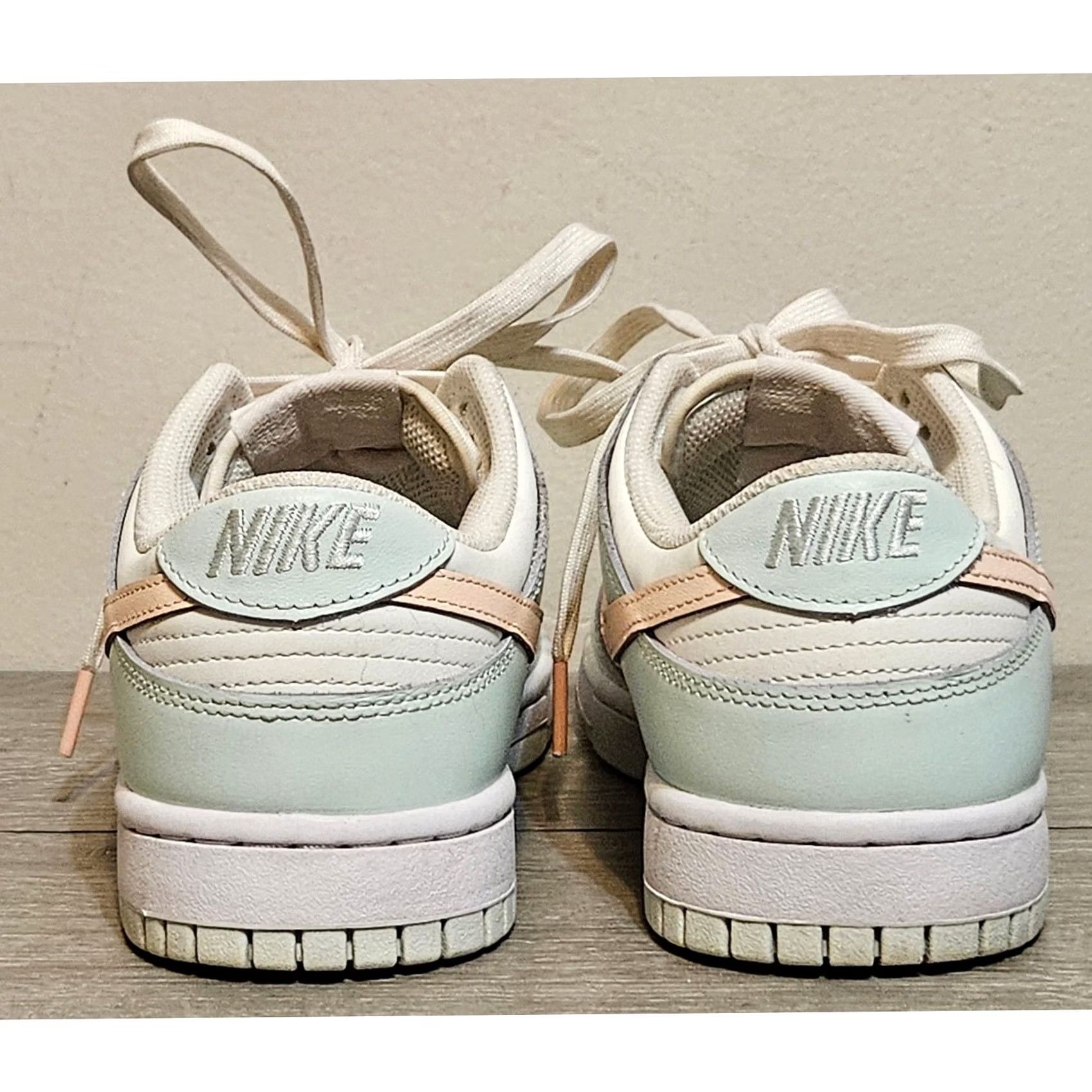 Nike Nike Women's 8.5 Dunk Low Barely Green Crimson DD1503-104 Size US 9 / IT 39 - 5 Thumbnail