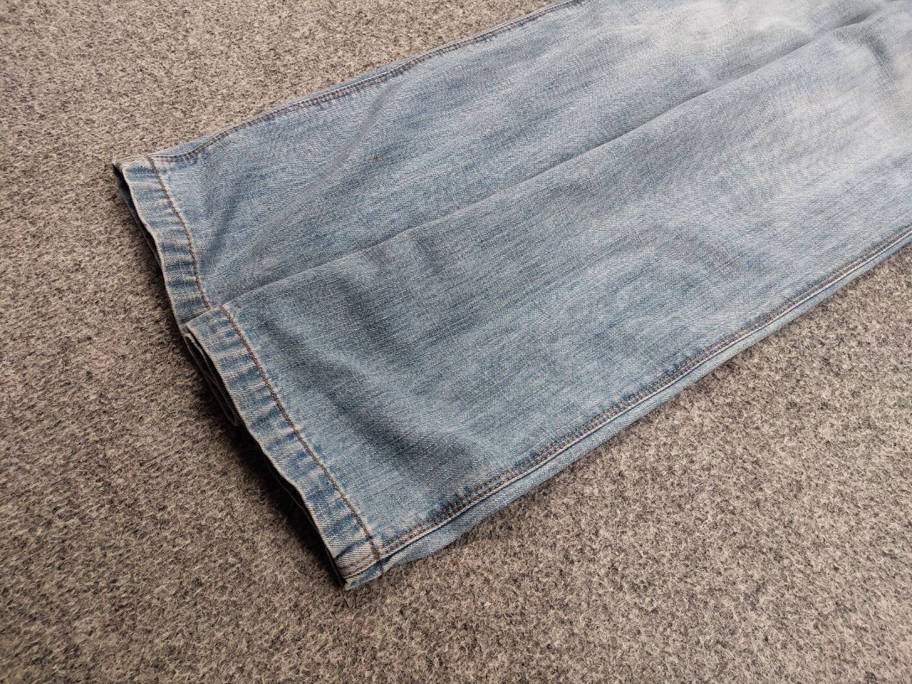 Sixty Vintage 90's Decauville x sixty Blue Patchwork Denim Jeans Size US 31 - 5 Thumbnail
