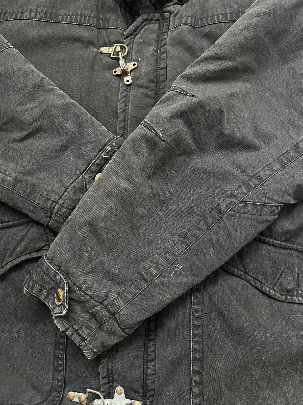 Mirage Vintage Mirage SAINTS Denim Long Jacket Distressed Size M Size US M / EU 48-50 / 2 - 19 Thumbnail