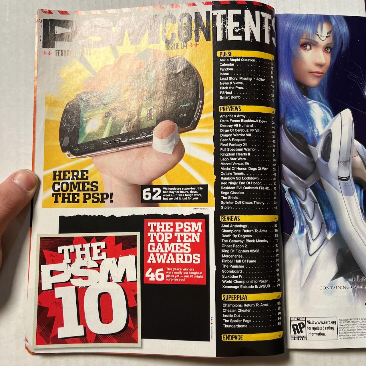 Playstation PSM Magazine #94 FEB 2005 PSP Hands-On & Awards Special! Size ONE SIZE - 8 Thumbnail