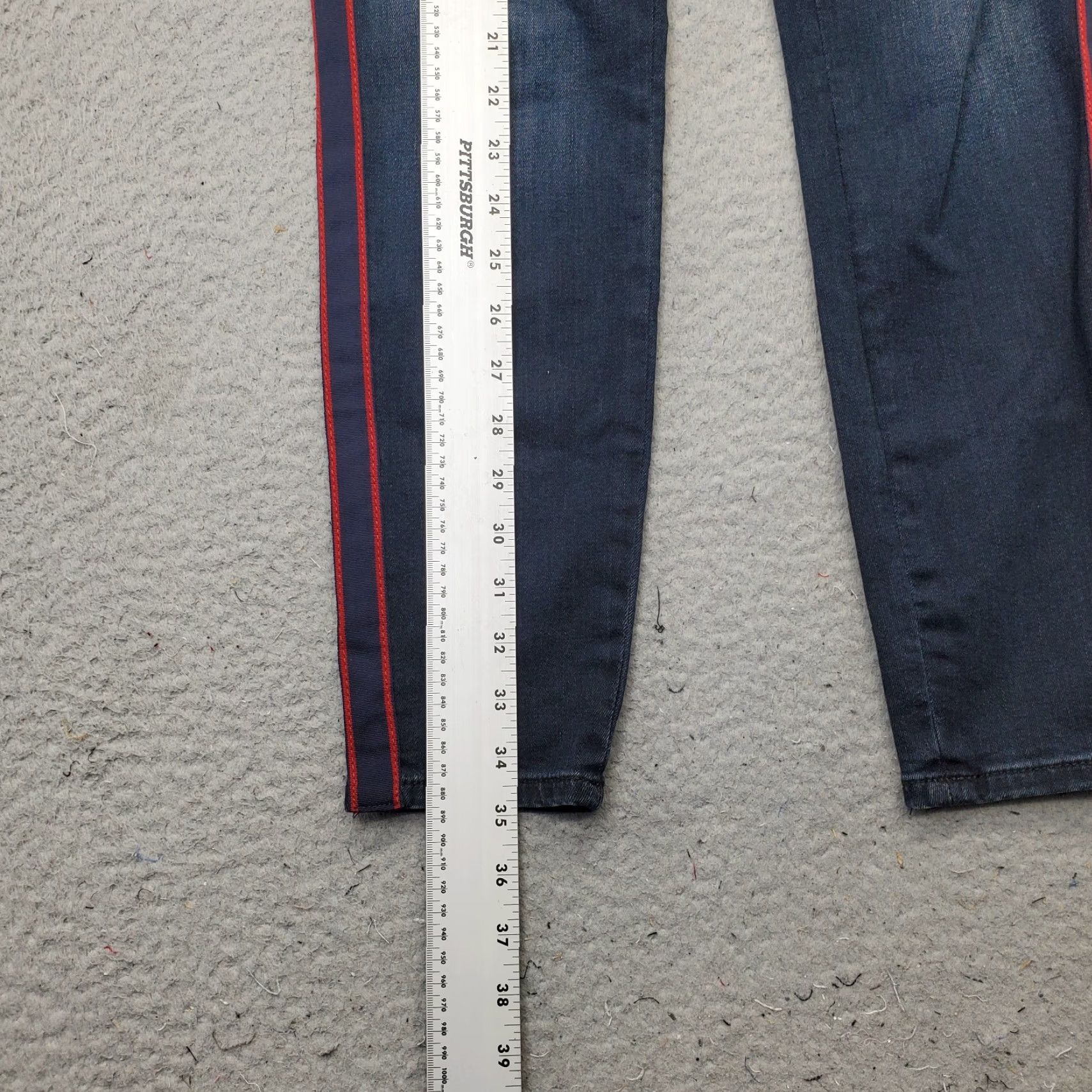Mavi Mavi Women Jeans Skinny Denim Stretch High-Rise 28 Blue Comfortable Pockets 5-Pocket Womens Jeans 28" Inseam Size 28" / US 6 / IT 42 - 3 Thumbnail