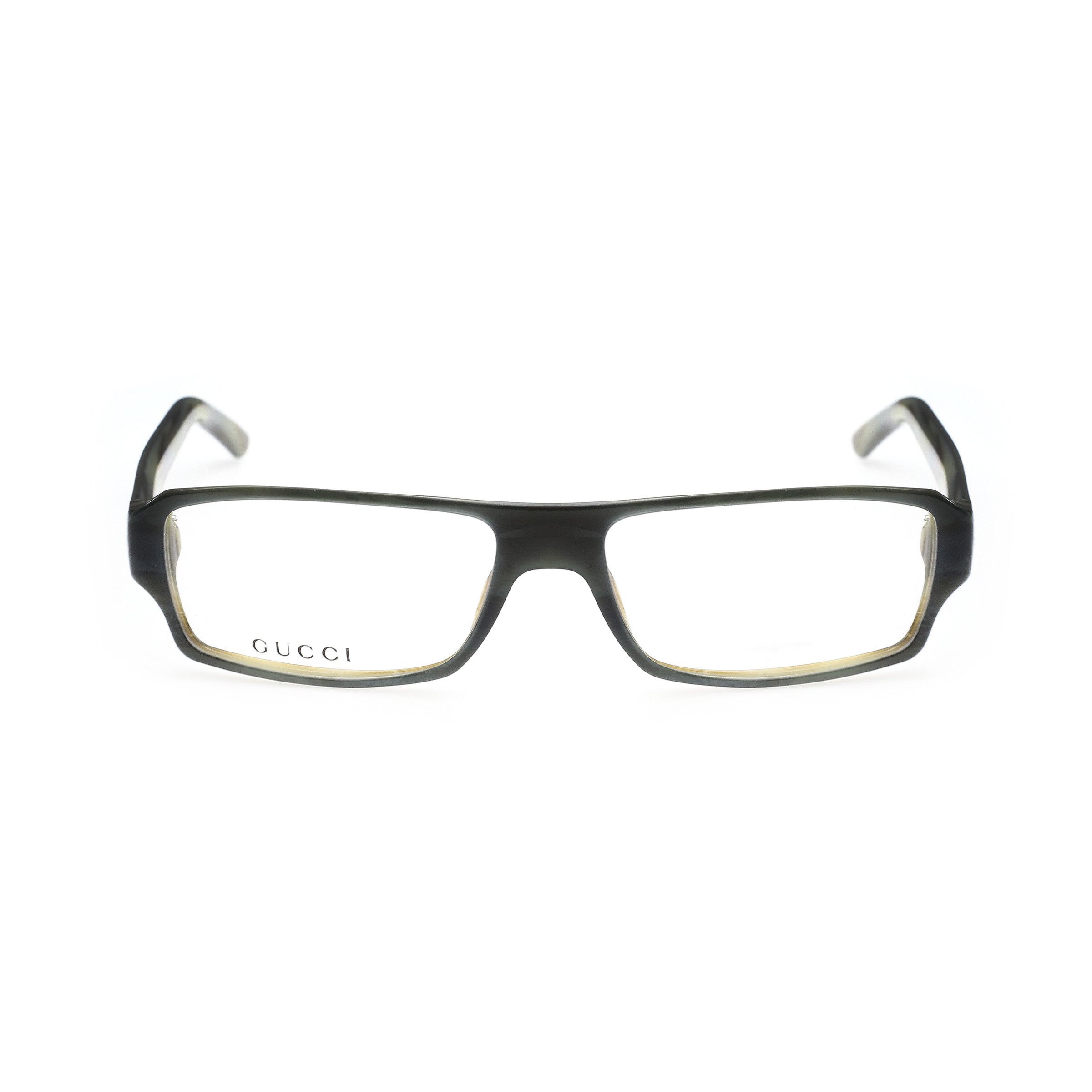 Gucci Gucci '00s Green Rectangular Frame Glasses Size ONE SIZE - 4 Thumbnail
