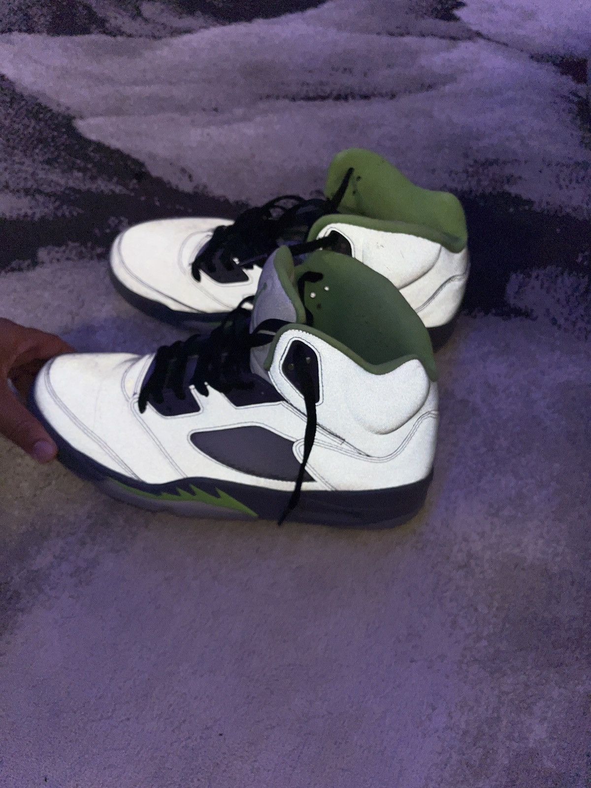 Jordan Brand Green bean 5’s wore once,grey laces included, with box Size US 11.5 / EU 44-45 - 7 Thumbnail