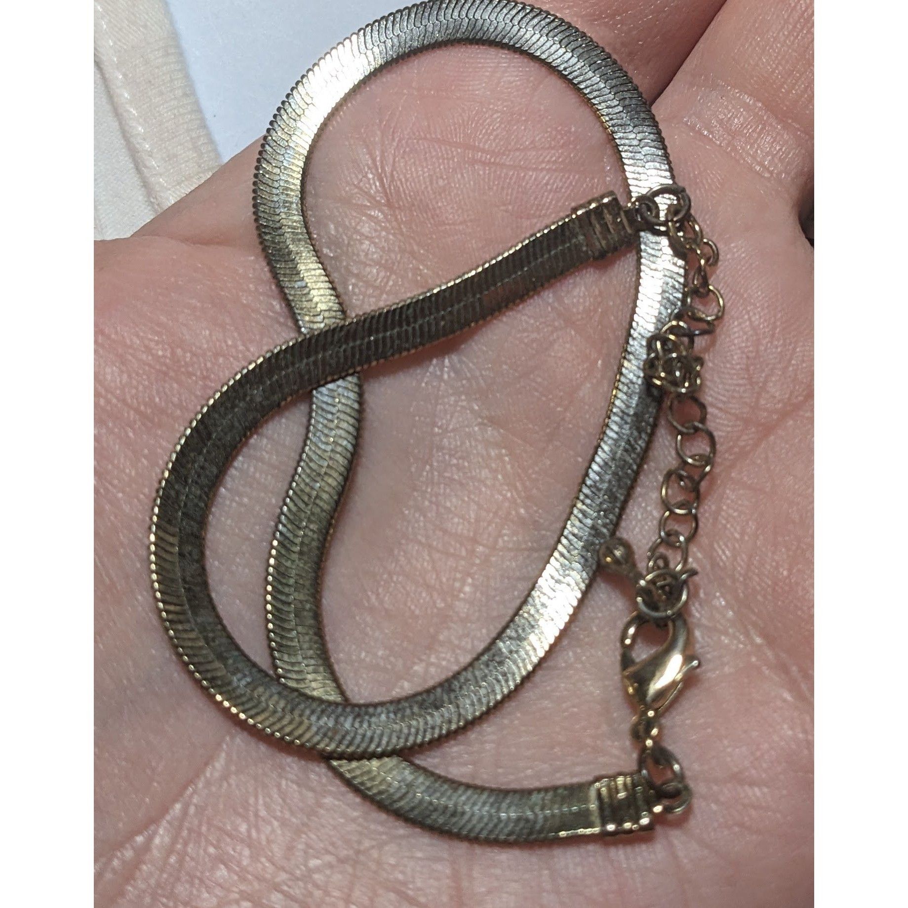 Other Gold Herringbone Chain Necklace Size ONE SIZE - 7 Thumbnail