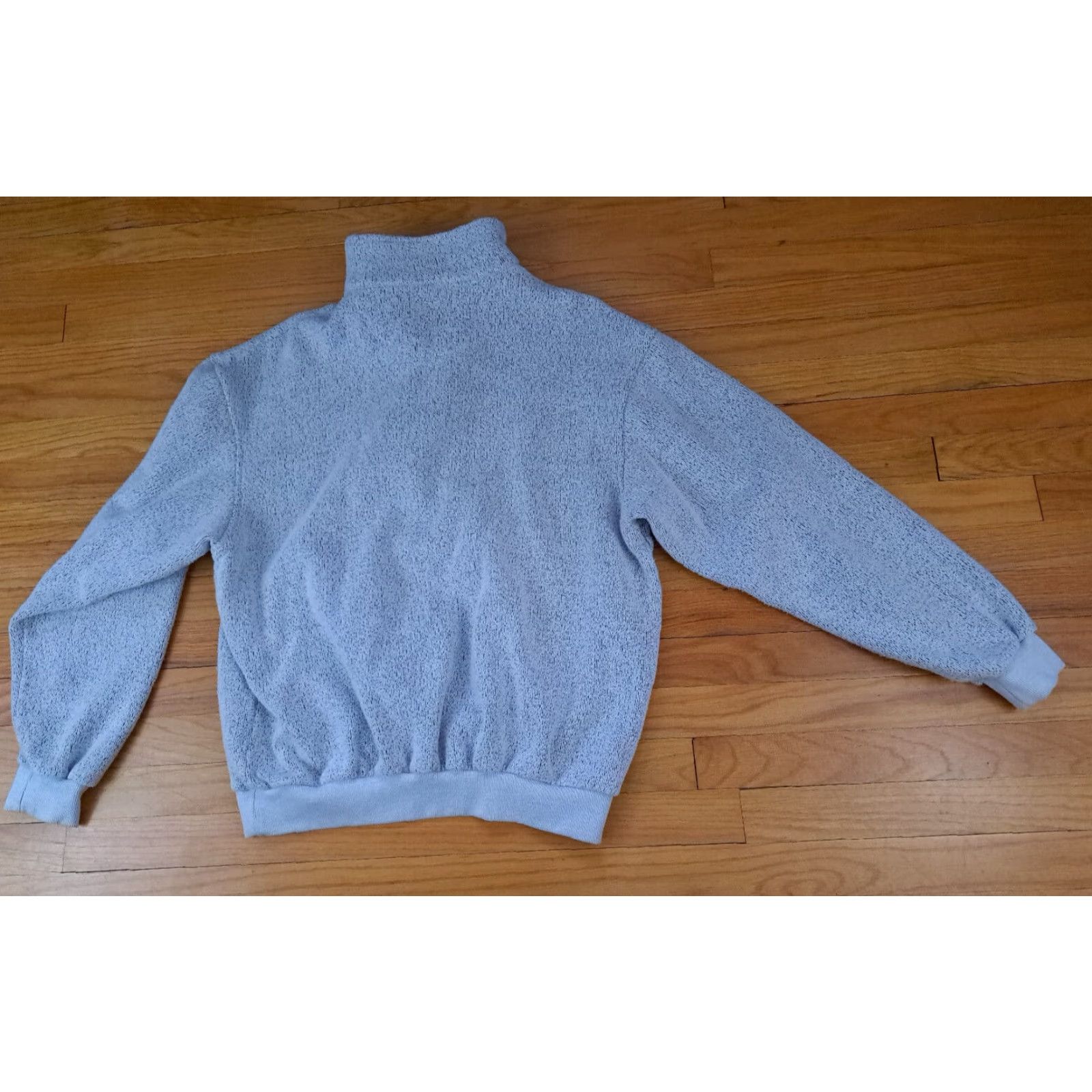 CLOT VINTAGE AKWA Large USA Made 1/4 Zip Fleece Sweater Pullover Unisex Adults L Gray Size US L / EU 52-54 / 3 - 4 Thumbnail