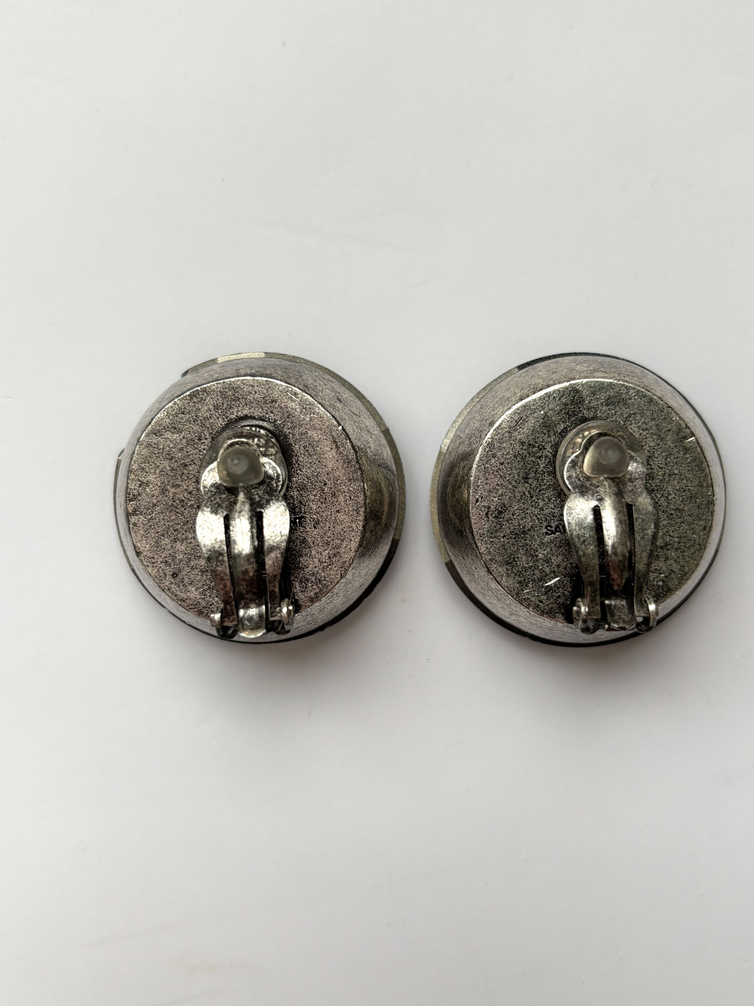 Saint Laurent Paris ⚡️QUICK SALE⚡️Saint Laurent Silver Plated Crystal Earrings Size ONE SIZE - 4 Thumbnail