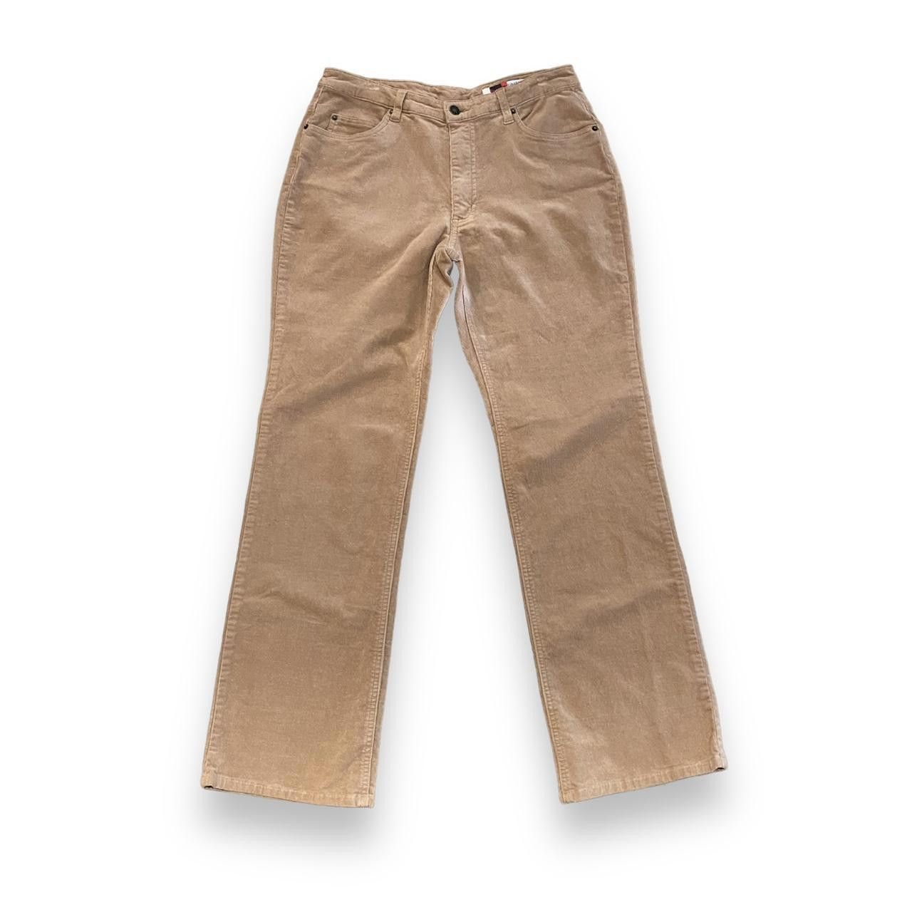 Designer Camel Colored Mini Corduroy Pants Size 32" / US 10 / IT 46 - 1 Thumbnail
