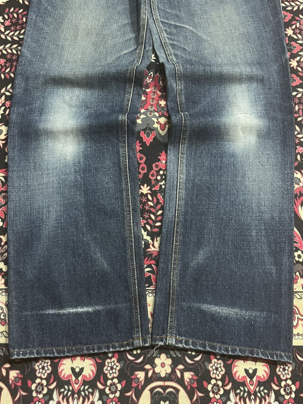 NEXT Vintage Next Standard Blue Faded Washed Loose Fit Jeans Size US 32 / EU 48 - 9 Thumbnail