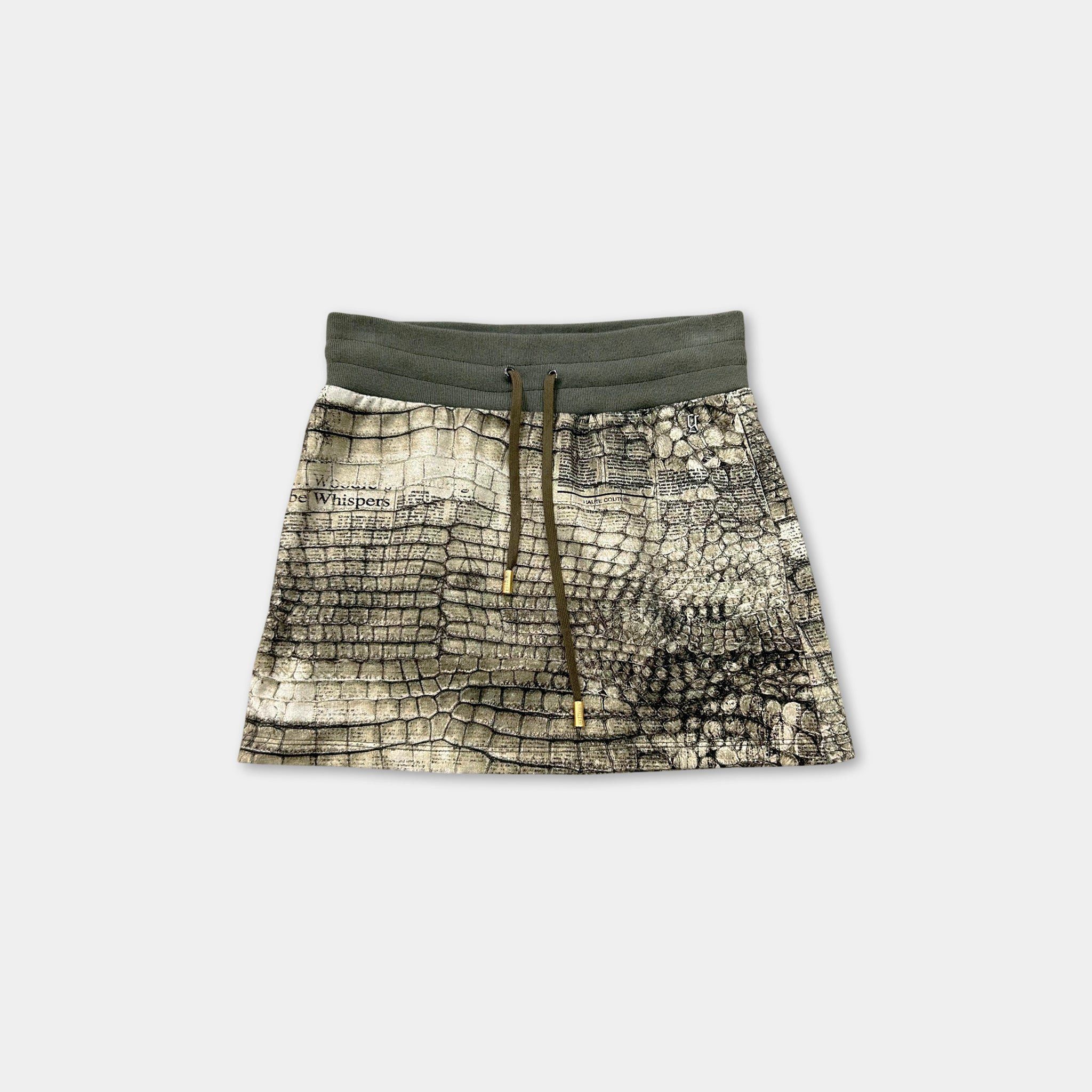 John Galliano Galliano Crocodile Mini Skirt Size 28" / US 6 / IT 42 - 1 Thumbnail