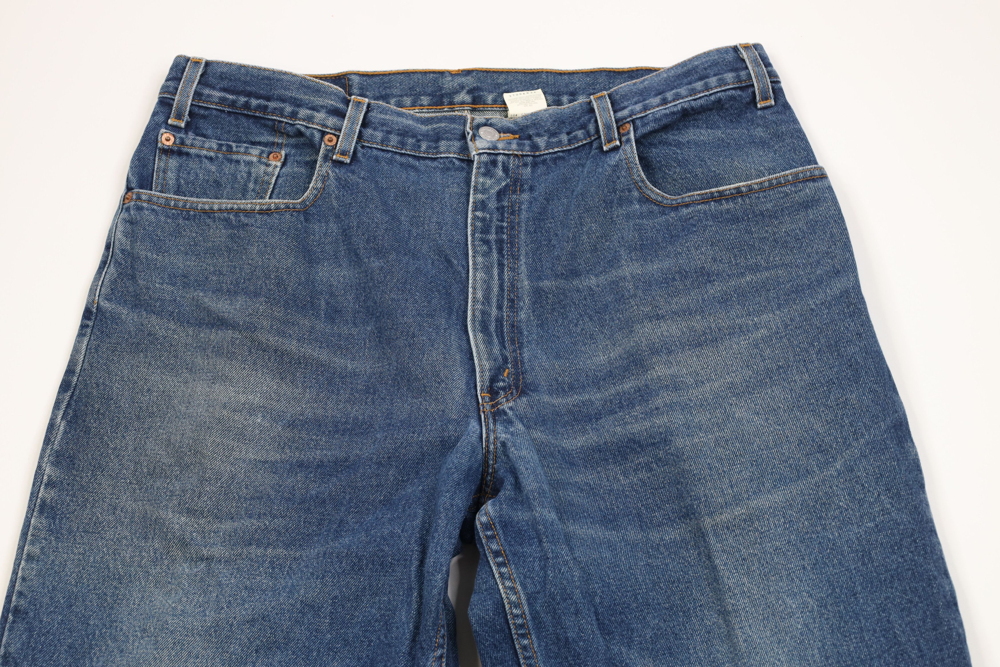 Levi's Vintage 90s Levis 560 Loose Fit Tapered Leg Denim Jeans Size US 38 / EU 54 - 2 Thumbnail