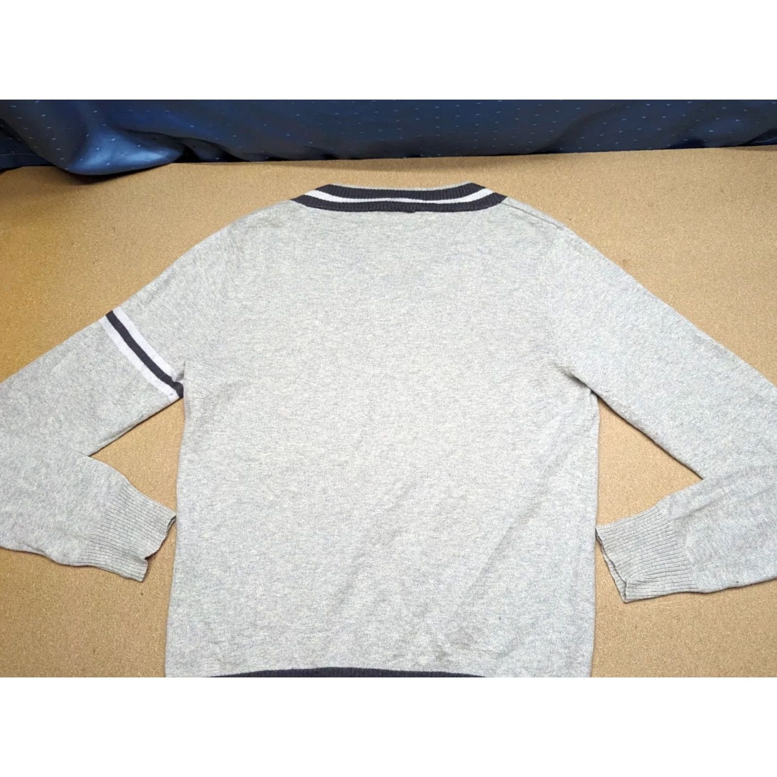 Diesel VINTAGE Diesel Jumper Mens Large Wool Blend V neck Gray Pullover Sweater Shirt Size US L / EU 52-54 / 3 - 2 Thumbnail