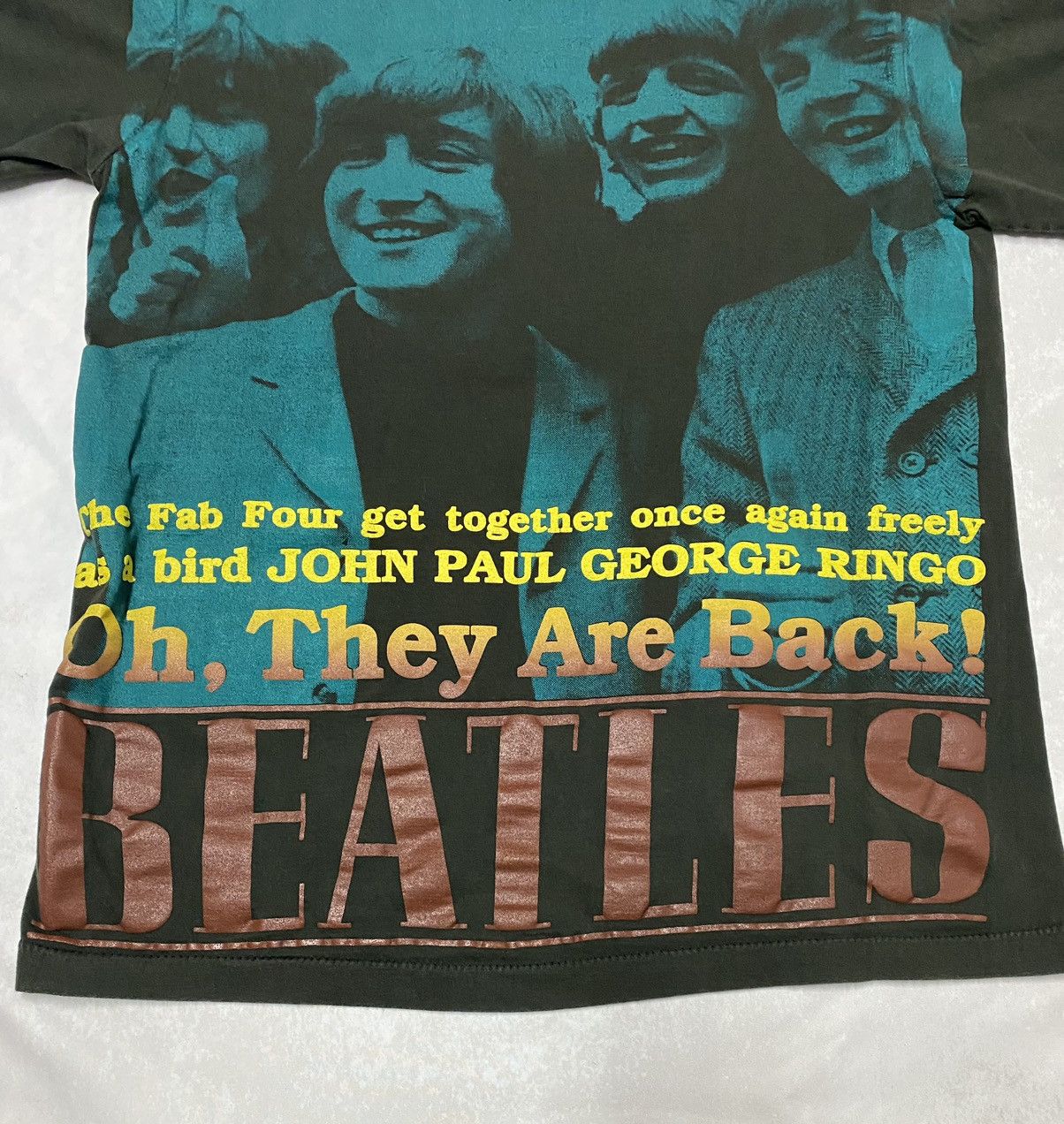 Band Tees × Giant × Vintage Crazy Y2K Grail Giant Modern Vintage Bootleg Beatles AOP L Size US L / EU 52-54 / 3 - 7 Thumbnail