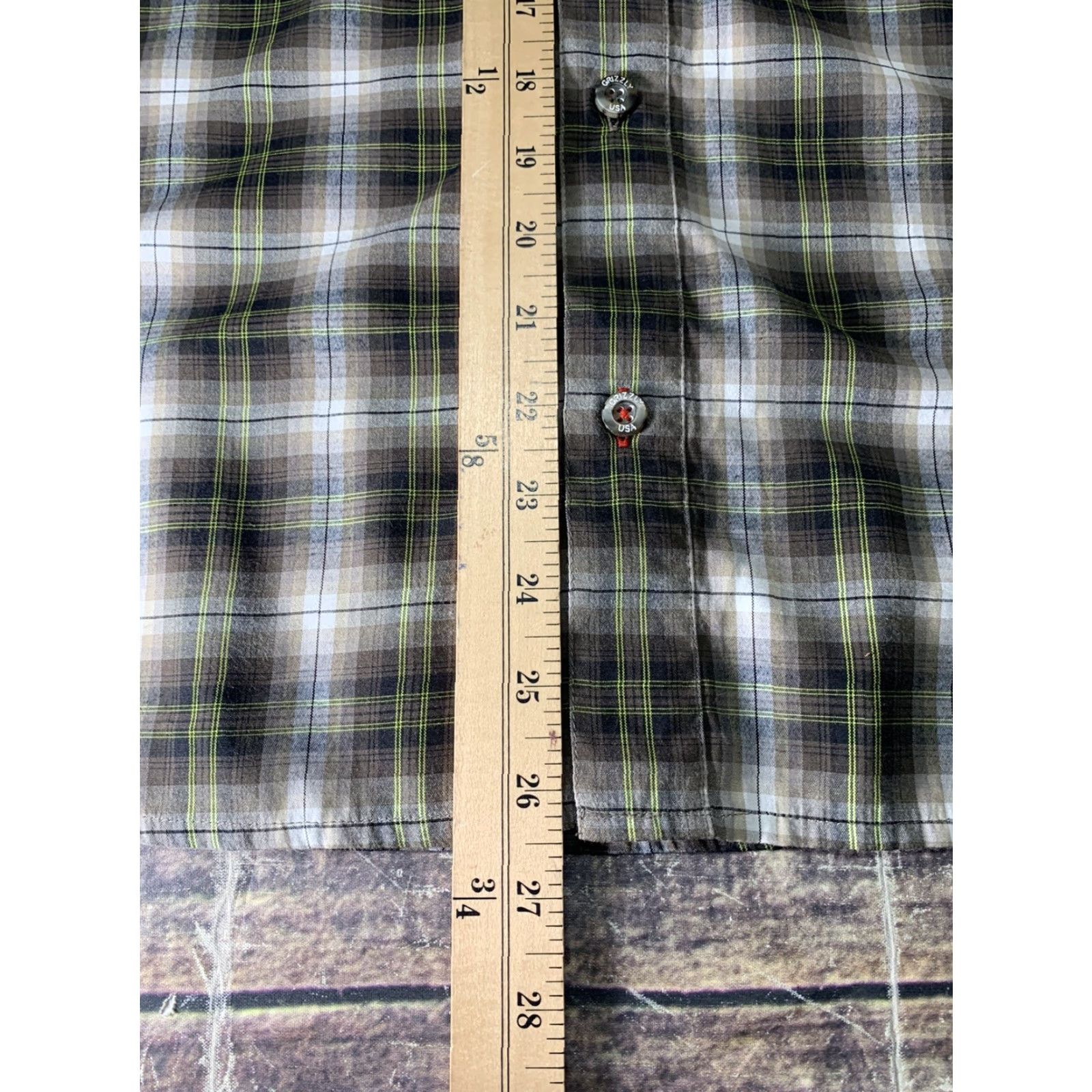 Vintage Dakota Grizzly Shirt Long Sleeve Mens Large Brown Plaid Button Down Size US L / EU 52-54 / 3 - 3 Thumbnail
