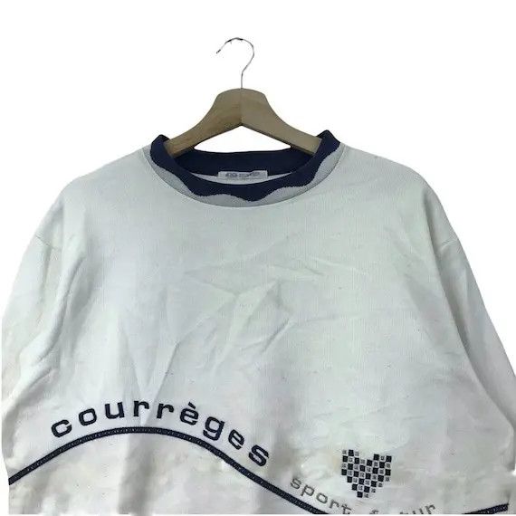 Courreges Vtg COURREGES PARIS FUTUR Love Embroidery Sweatshirt Sweater Size L / US 10 / IT 46 - 3 Thumbnail