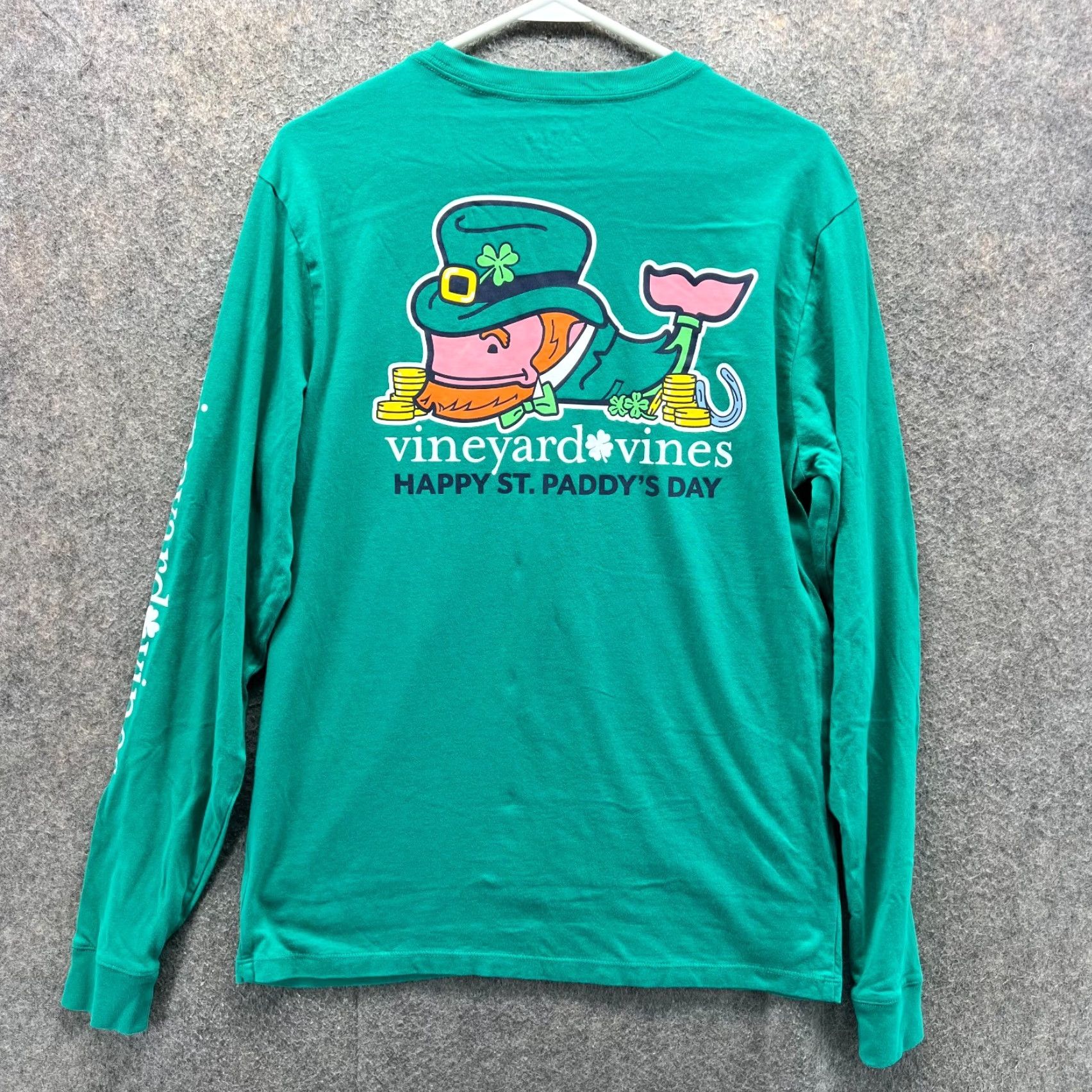 Vineyard Vines Vineyard Vines Shirt Mens Small Green Crewneck Pocket Tee St Paddy’s Day Family Whale Size US S / EU 44-46 / 1 - 2 Thumbnail