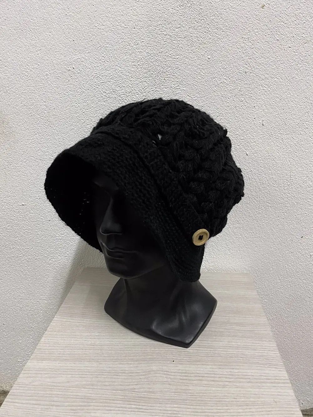 Japanese Brand × Vintage Green Label Relaxing Knit Bucket Hat Size ONE SIZE - 2 Thumbnail