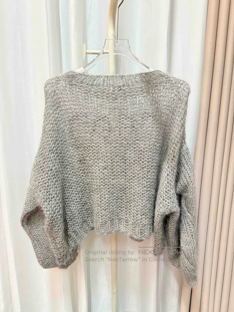 Loewe Loewe Gray Cashmere Sweater, Great Price Size XS / US 0-2 / IT 36-38 - 2 Thumbnail