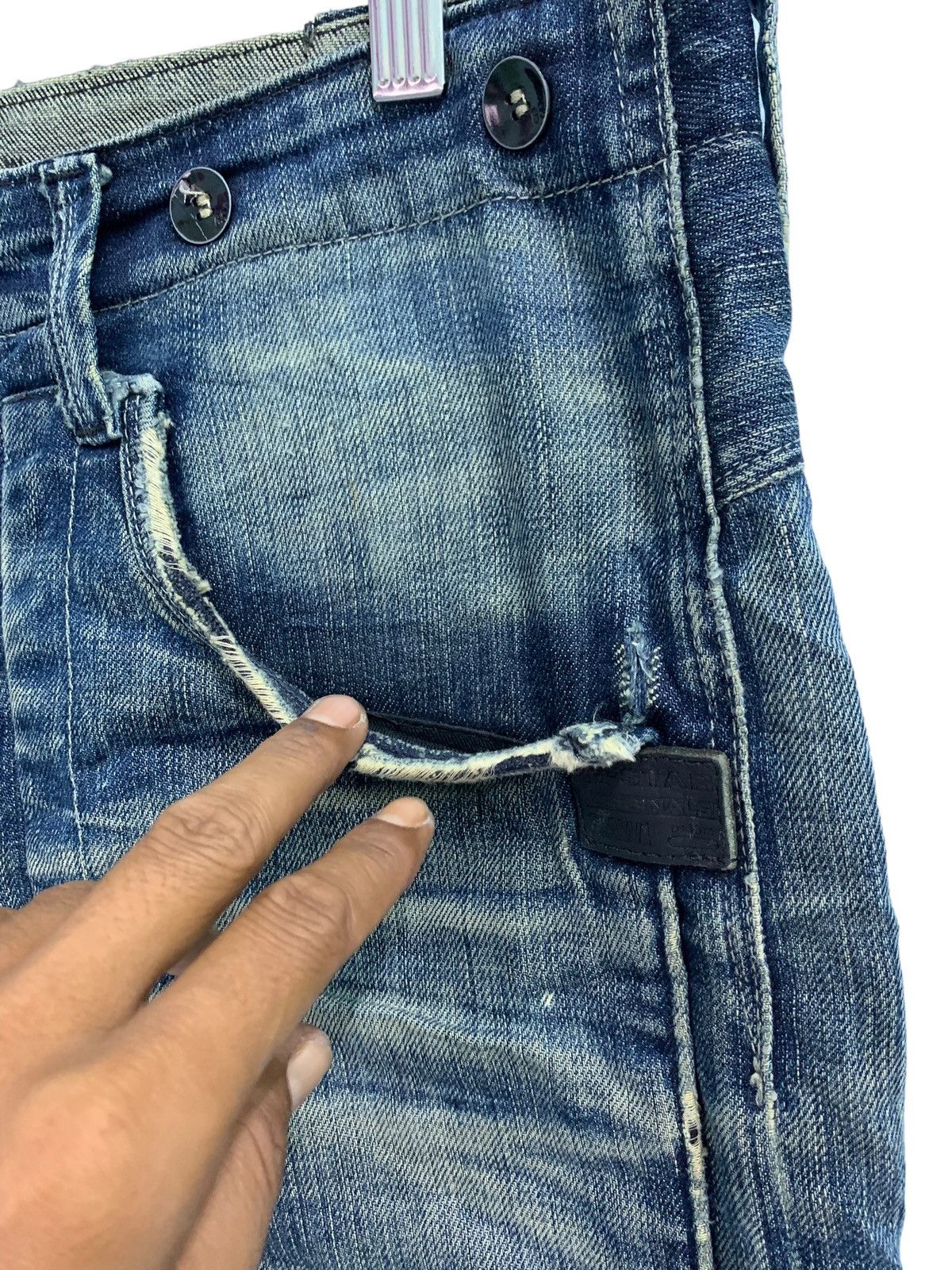 G-Star 🔥Rare Japanese Brand G-Star 3301 Distressed Jeans Size US 34 / EU 50 - 6 Thumbnail