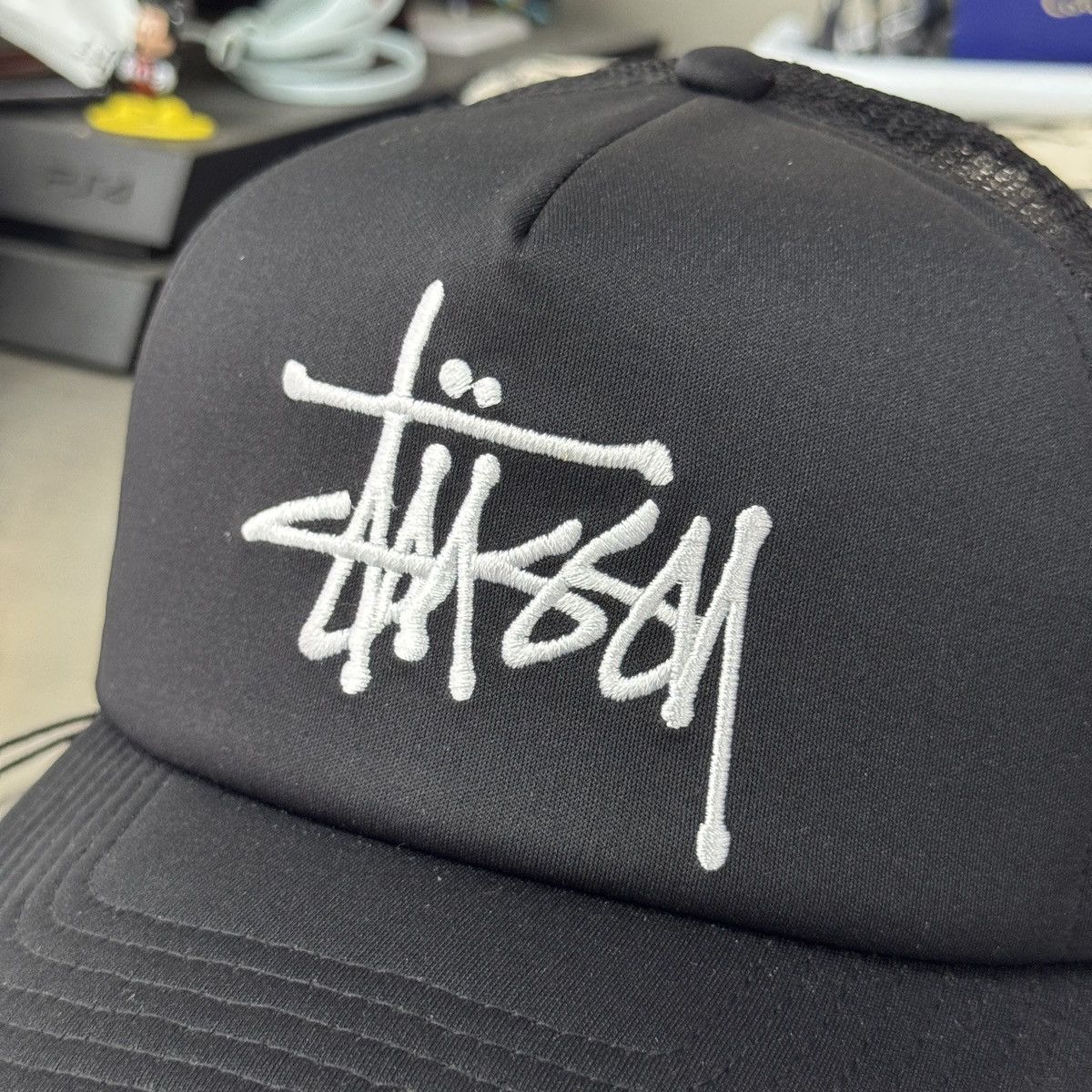Stussy STUSSY BIG BASIC TRUCKER CAP - BLACK Size ONE SIZE - 3 Thumbnail
