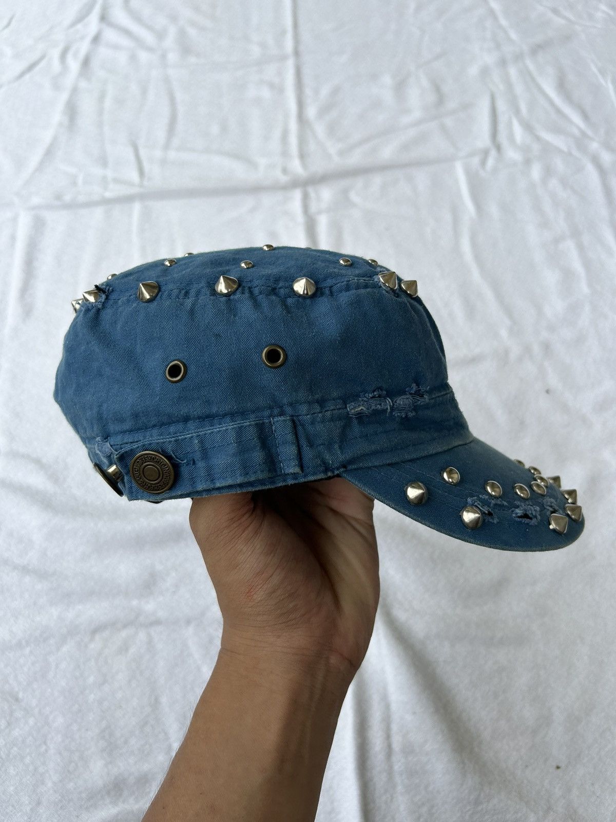 14th Addiction × Japanese Brand × Le Grande Bleu (L.G.B.) Japanese distressed studded hats Size ONE SIZE - 5 Thumbnail