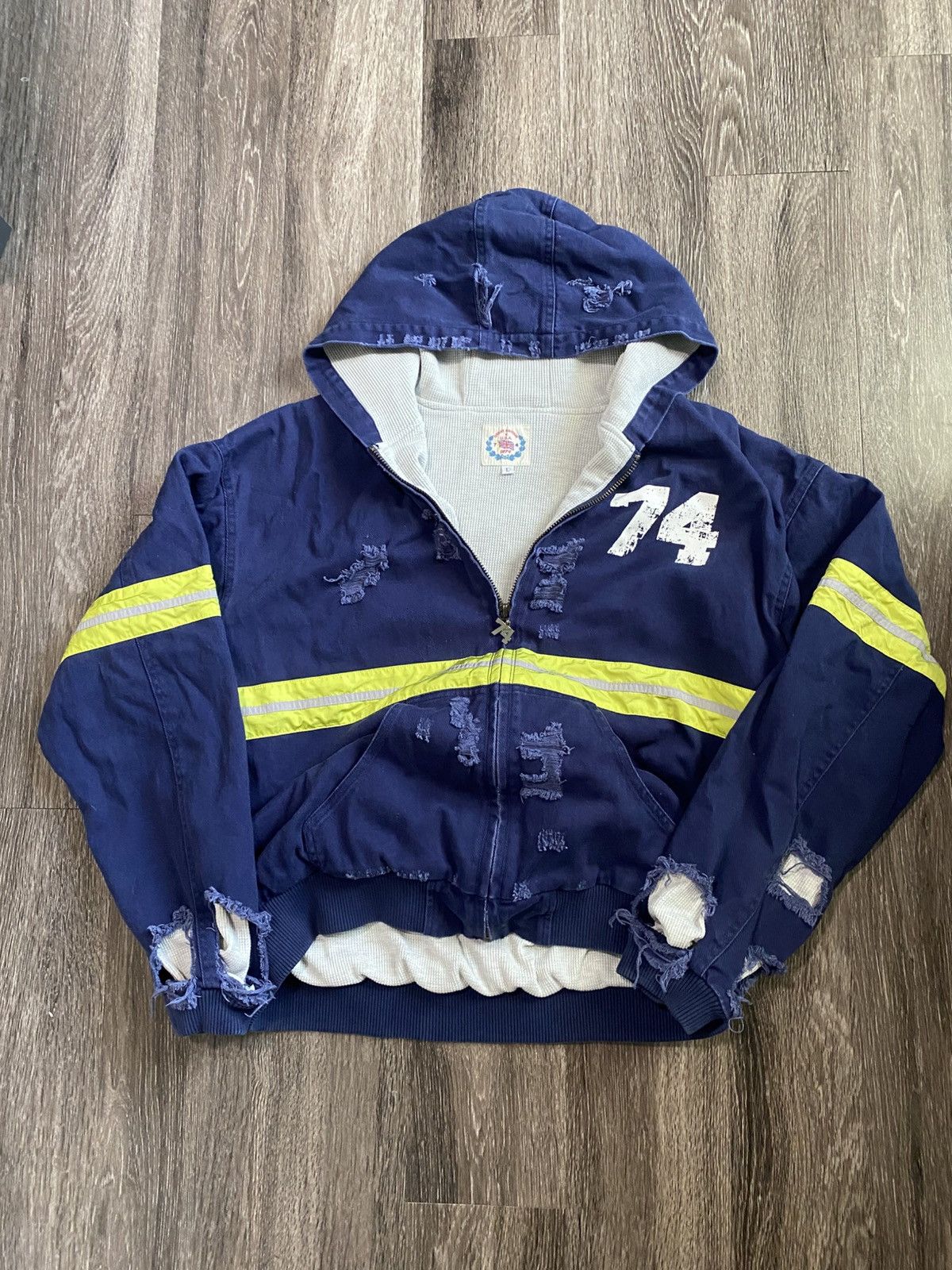74 Is War 74 denim garbage man jacket Size US L / EU 52-54 / 3 - 1 Thumbnail