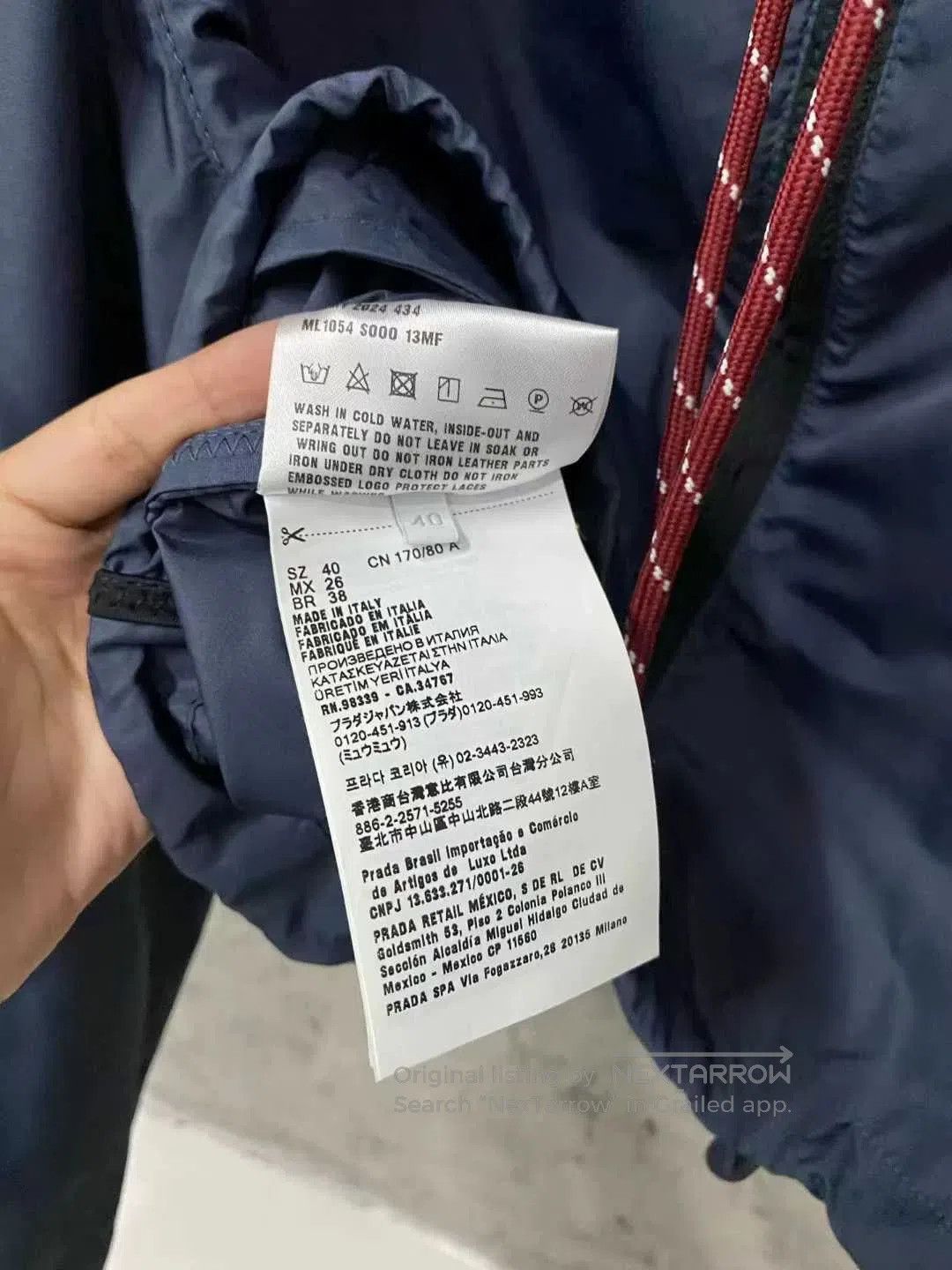 Miu Miu Miumiu Navy Zip Jacket with Hood. Size M / US 6-8 / IT 42-44 - 7 Thumbnail