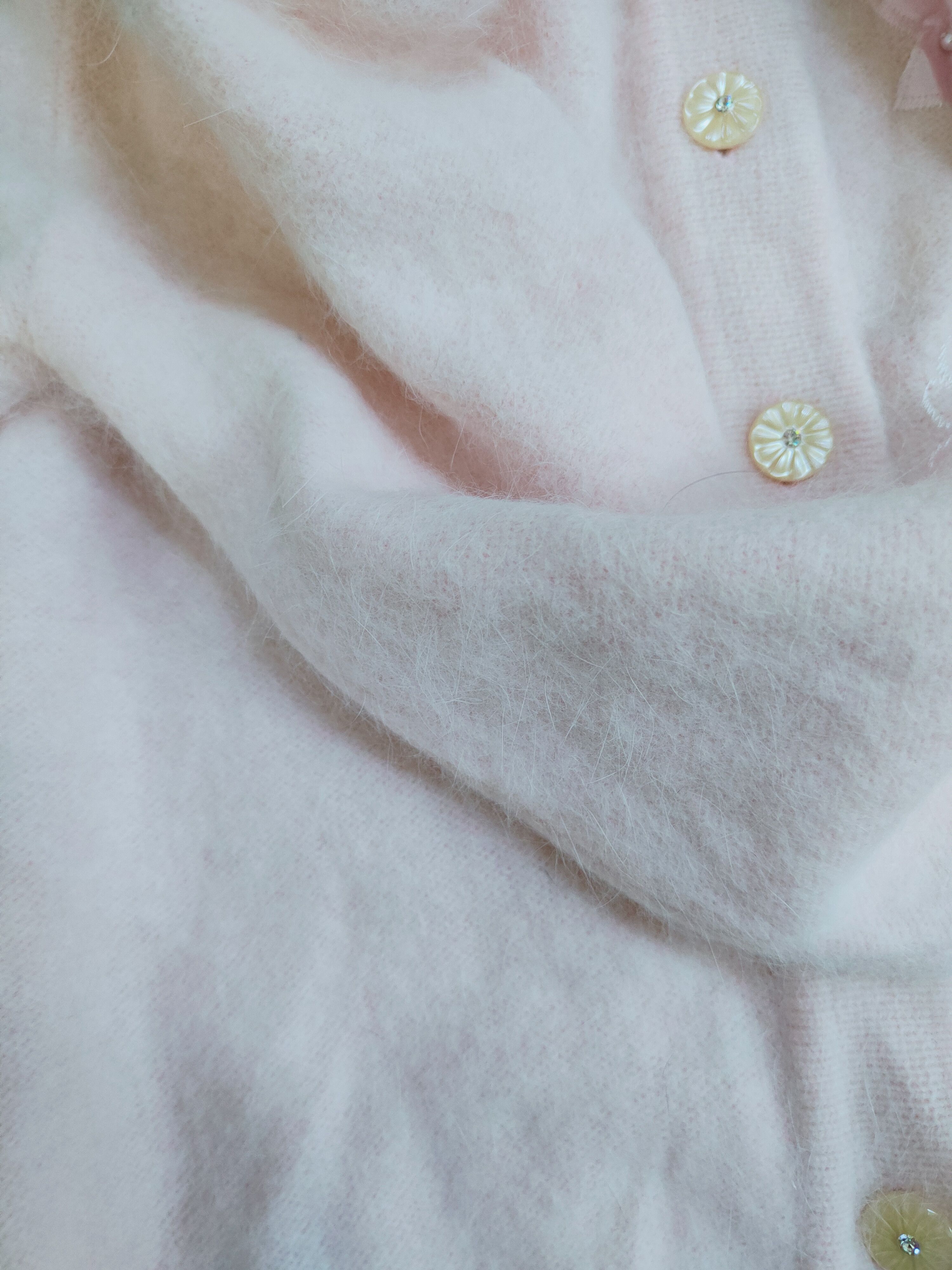 Homespun Knitwear × Japanese Brand Japanese Brand Pink Fur Mohair Knitwear Cardigan #S2070 Size S / US 4 / IT 40 - 10 Thumbnail