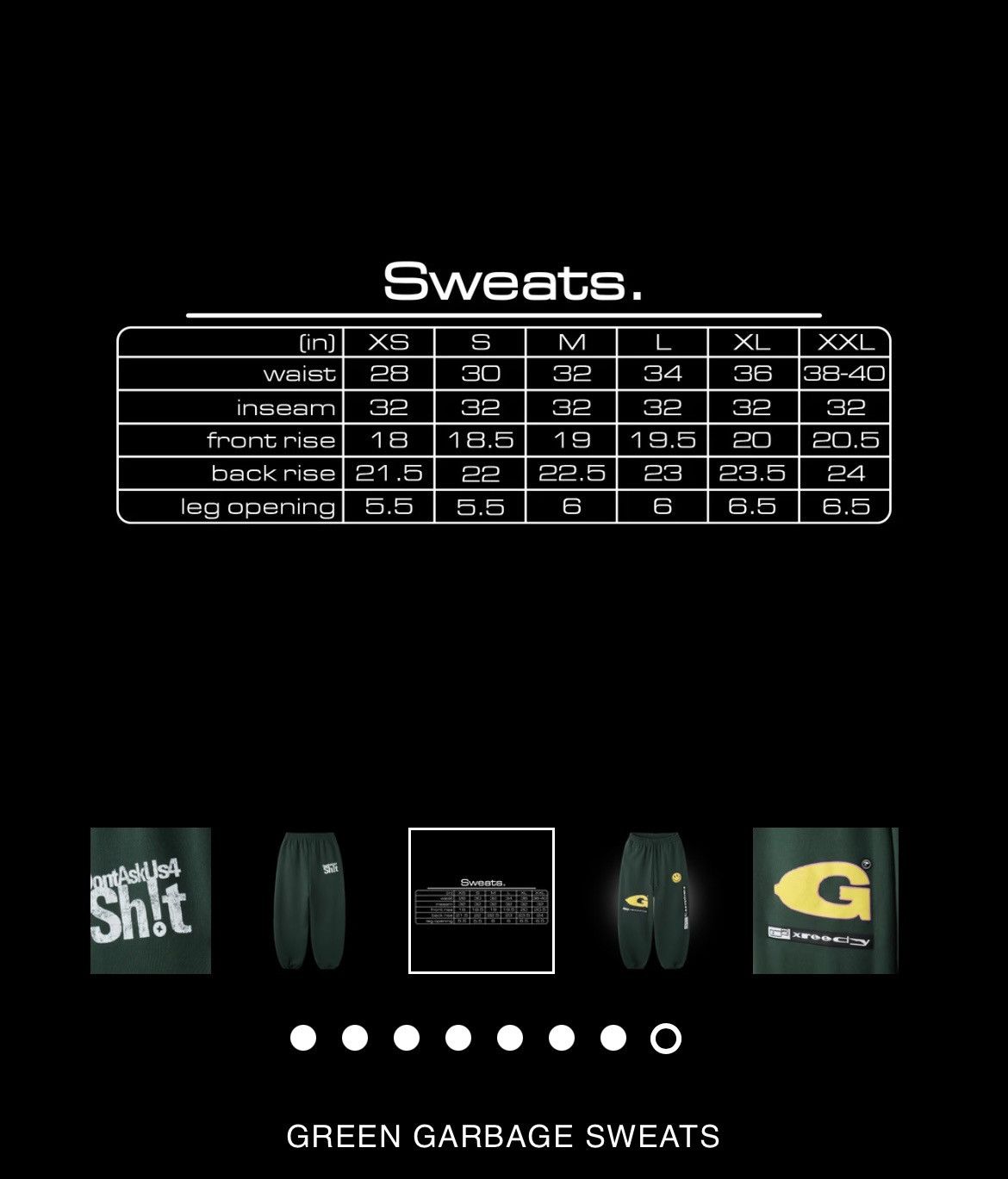 The GV Gallery The GV Gallery Greedy Unit Green Garbage Sweatpants XL Size US 36 / EU 52 - 12 Thumbnail
