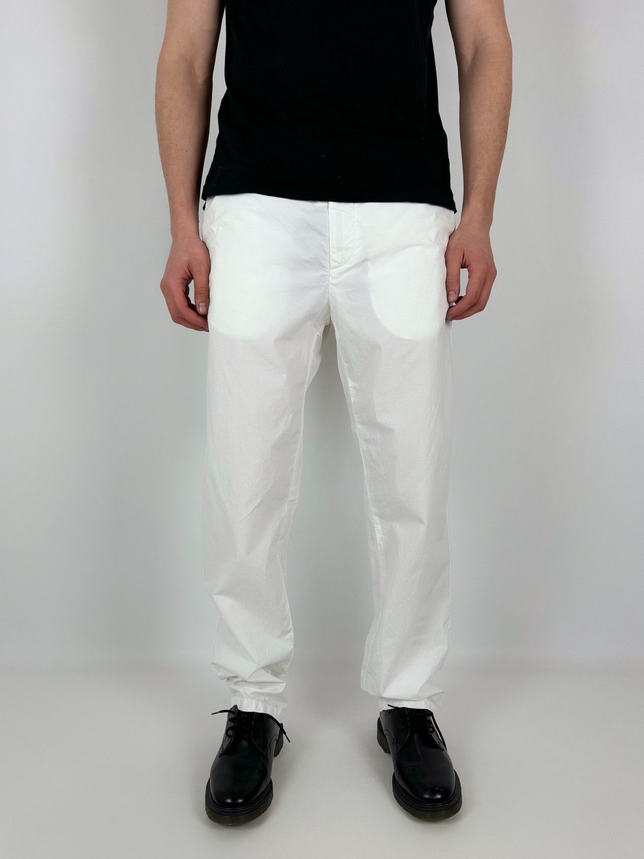 Alfred Dunhill Dunhill London Light White Summer Chino Pants Size US 35 - 1 Thumbnail