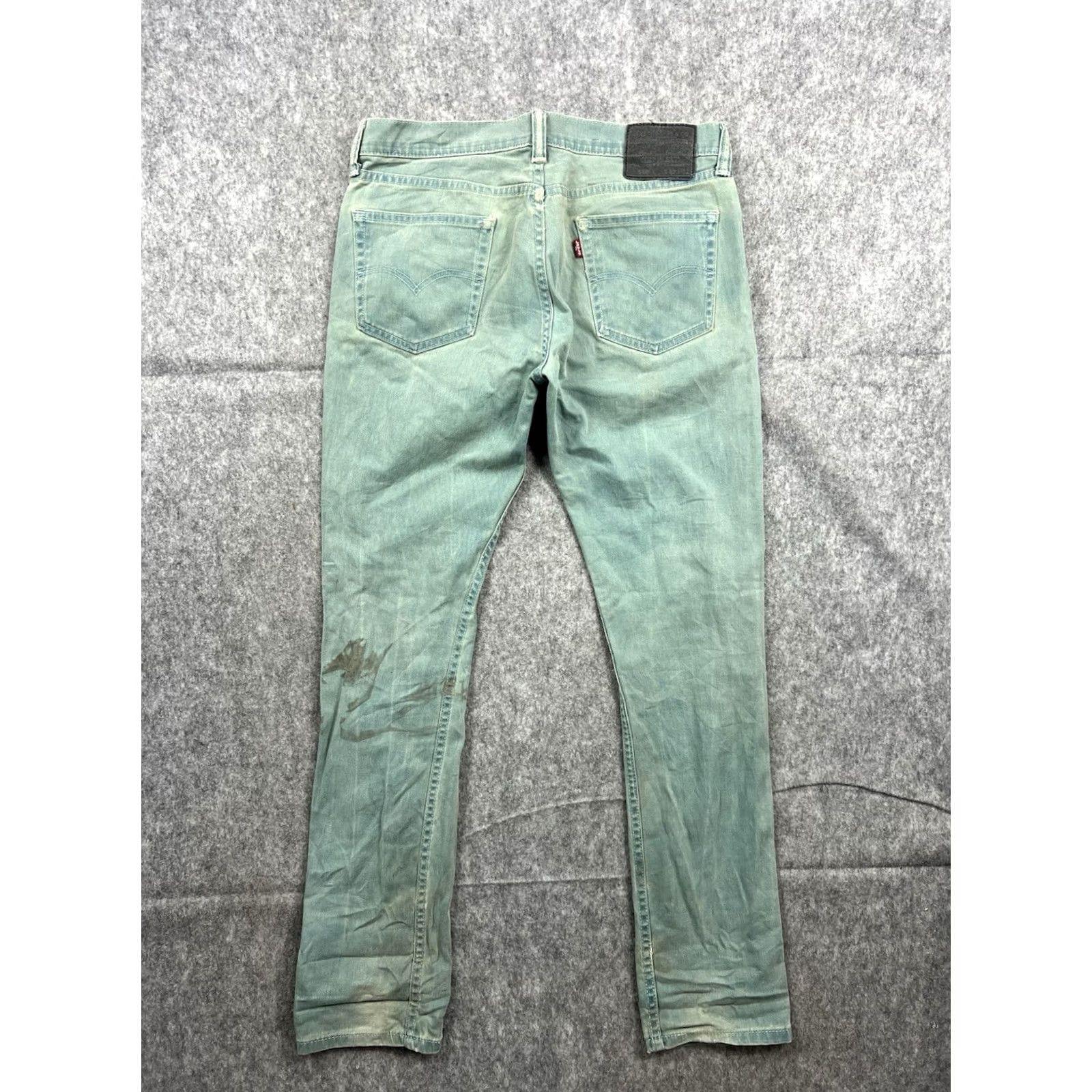 Levi's Levi's 510 Jeans Mens Green Slim Skinny Denim 32x32 Regular Inseam 32 City 90s USA Pockets Stretch Size US 32 / EU 48 - 4 Thumbnail
