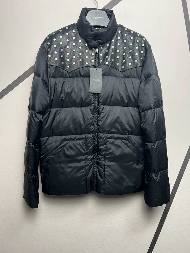 Saint Laurent Paris Saint Laurent Paris Rivet splicing down jacket-2506 Size US M / EU 48-50 / 2 - 1 Thumbnail