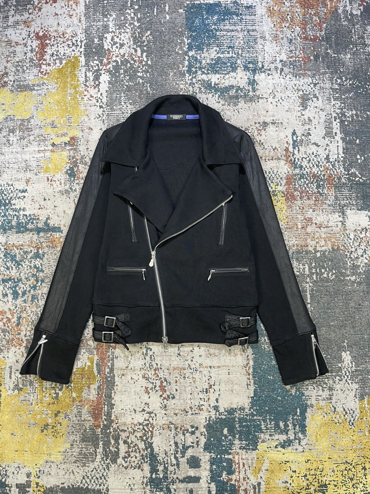Tornado Mart Tornado Mart Assymetric Belted Punk Rider Jacket Size US S / EU 44-46 / 1 - 1 Thumbnail