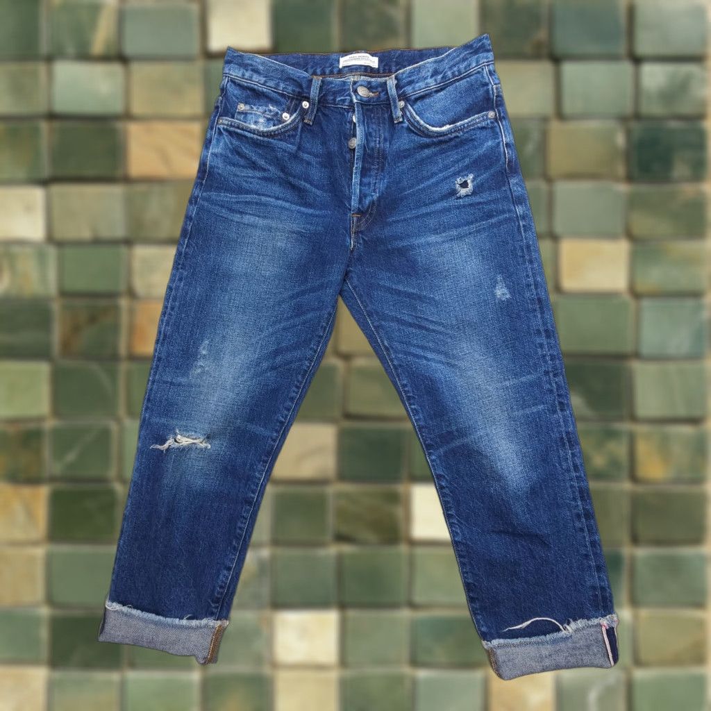 Zara Zara Jeans Women City Denim Dark Premium High Rise Crop 2 28 in Dark Blue 5-Pocket Regular Cropped Vintage No Size 26" / US 2 / IT 38 - 1 Thumbnail