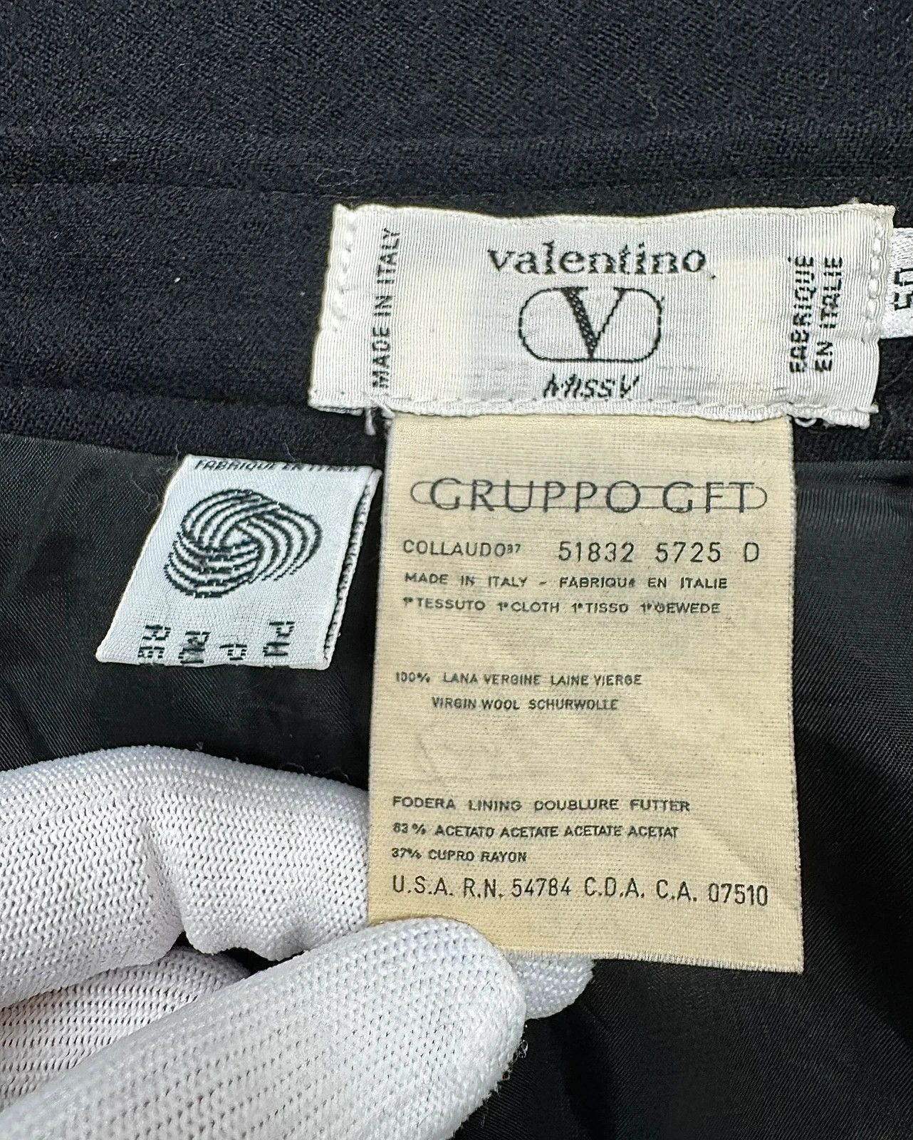 Valentino Valentino Vintage Skirt Knee-Length Wool size 16 Size 34" / US 12 / IT 48 - 14 Thumbnail