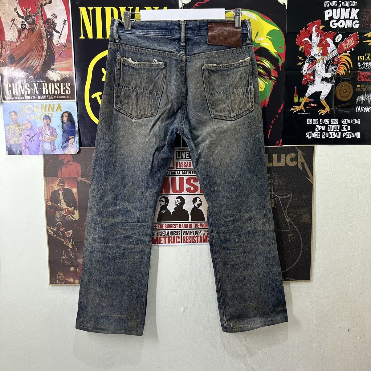 Vintage Vintage Denim Craft Selvedge Distressed Denim Size US 31 - 10 Thumbnail