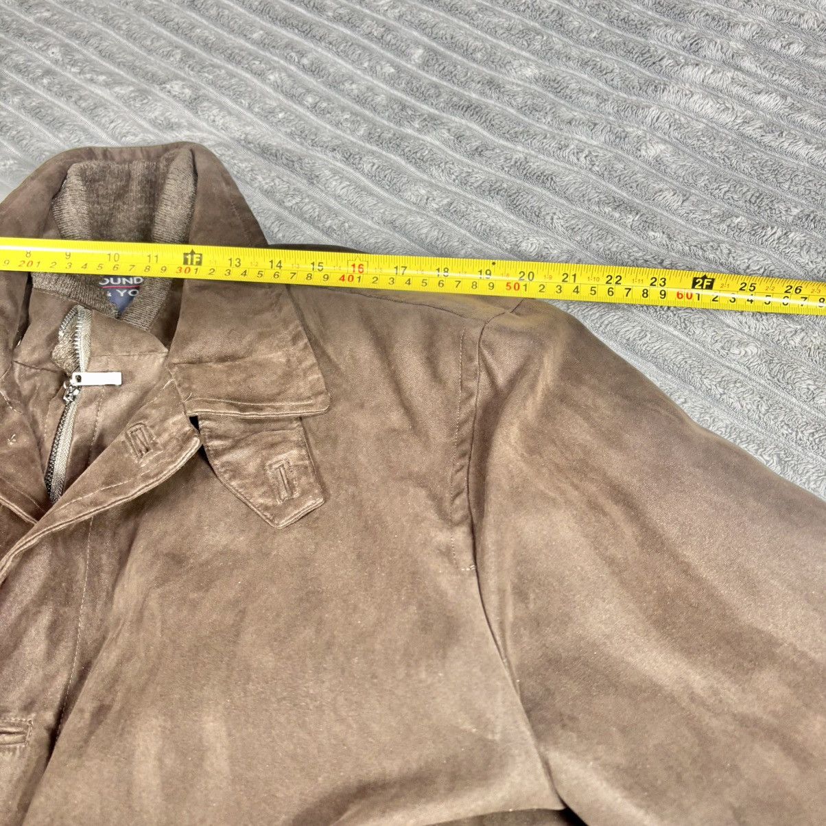 Roundtree & Yorke Roundtree Yorke Men's brown button/ zipper Jacket/Coat Men L Size US L / EU 52-54 / 3 - 7 Thumbnail