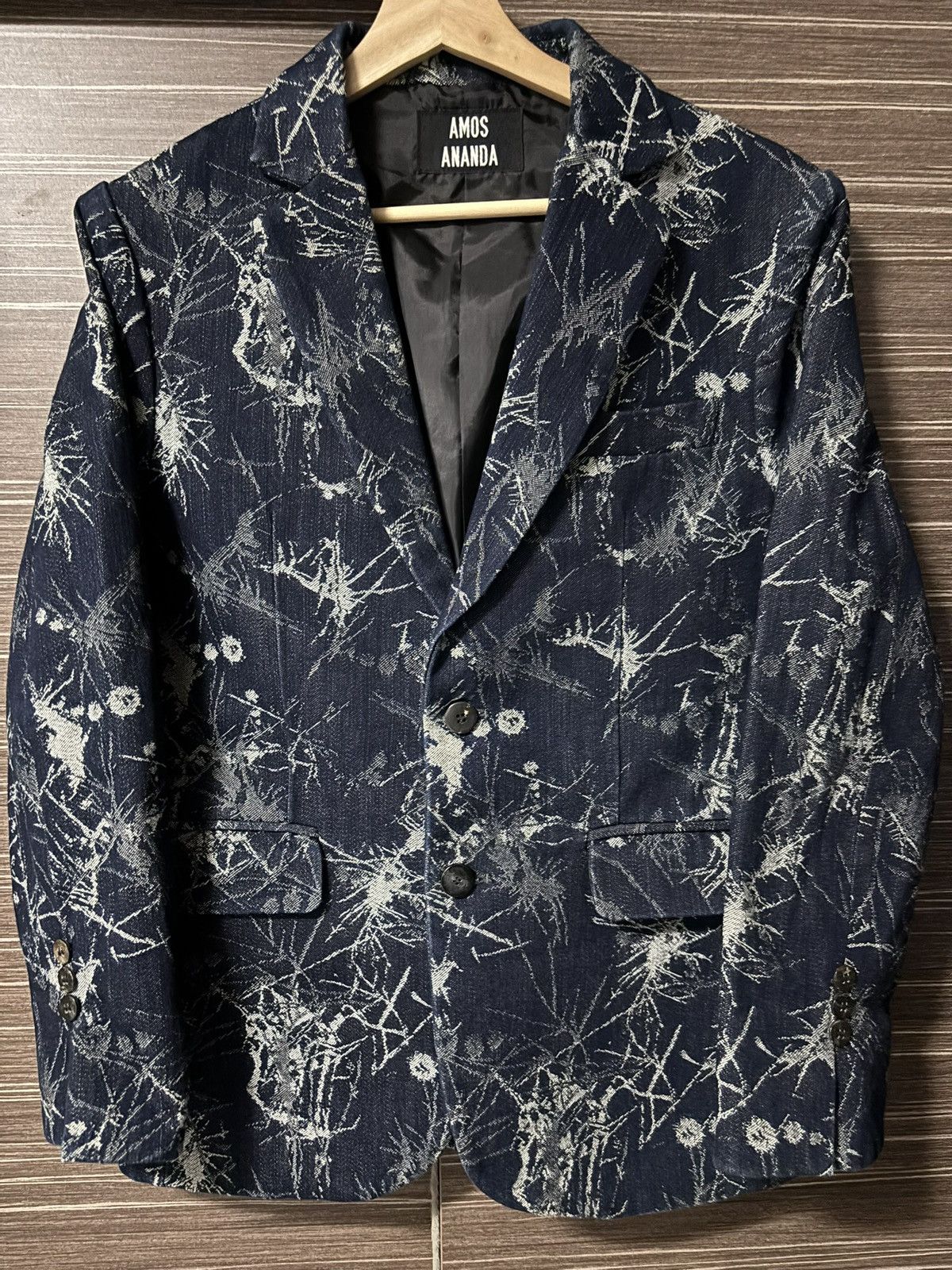 Other Amos Ananda Navy Cotton Jacket Size US M / EU 48-50 / 2 - 1 Thumbnail